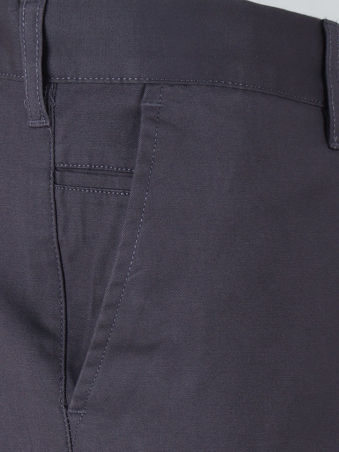 Cotton Lycra Cement Grey Smart Fit Pants Zara - Image 6