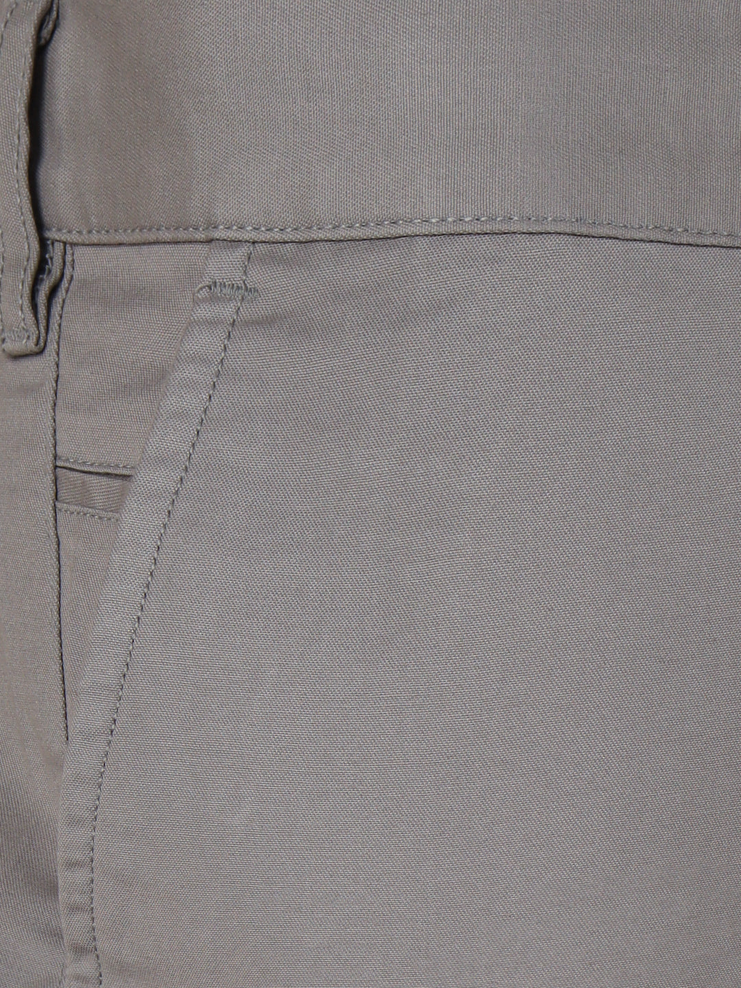 Cotton Lycra Grey Smart Fit Pants Zara - Image 4