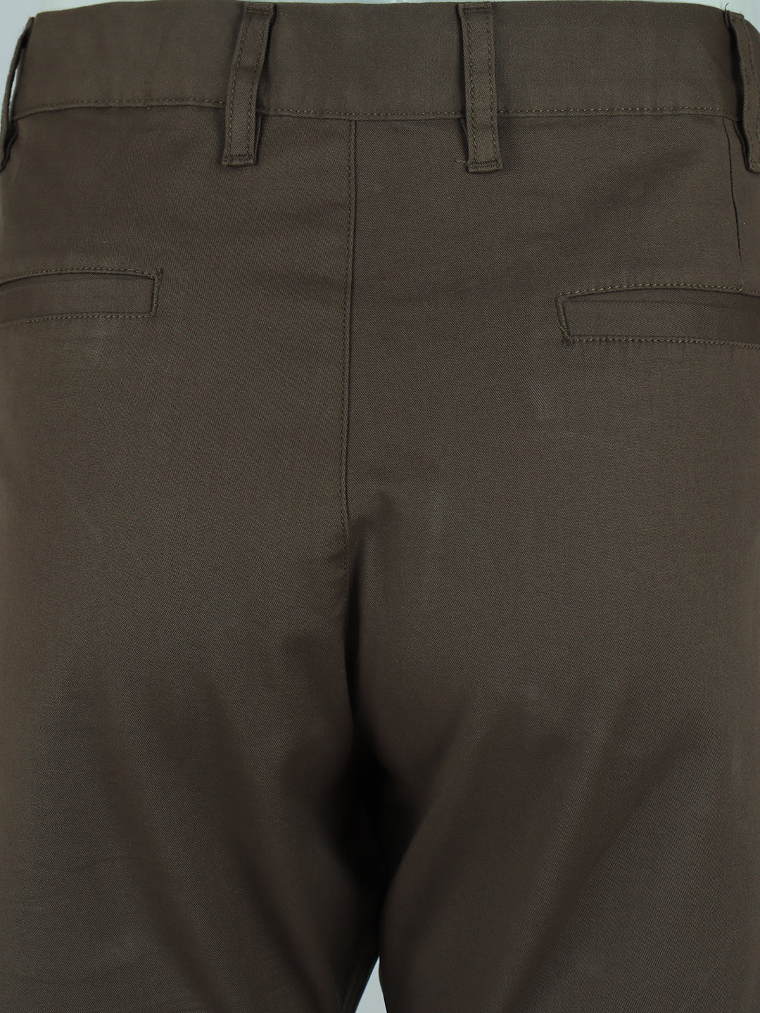 Cotton Lycra Khaki Smart Fit Pants Zara - Image 6