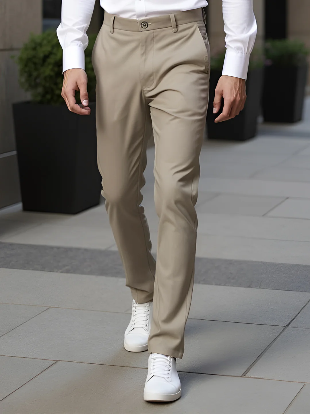 Cotton Lycra Sandal Smart Fit Pants Zara - Image 5
