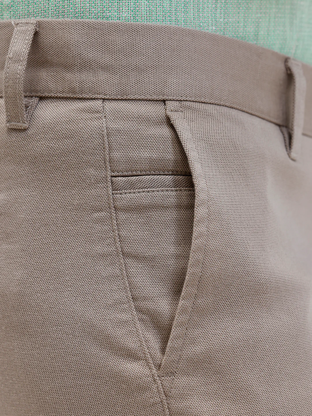 Cotton Lycra Smart Fit Brown Stretch Pants - Image 4