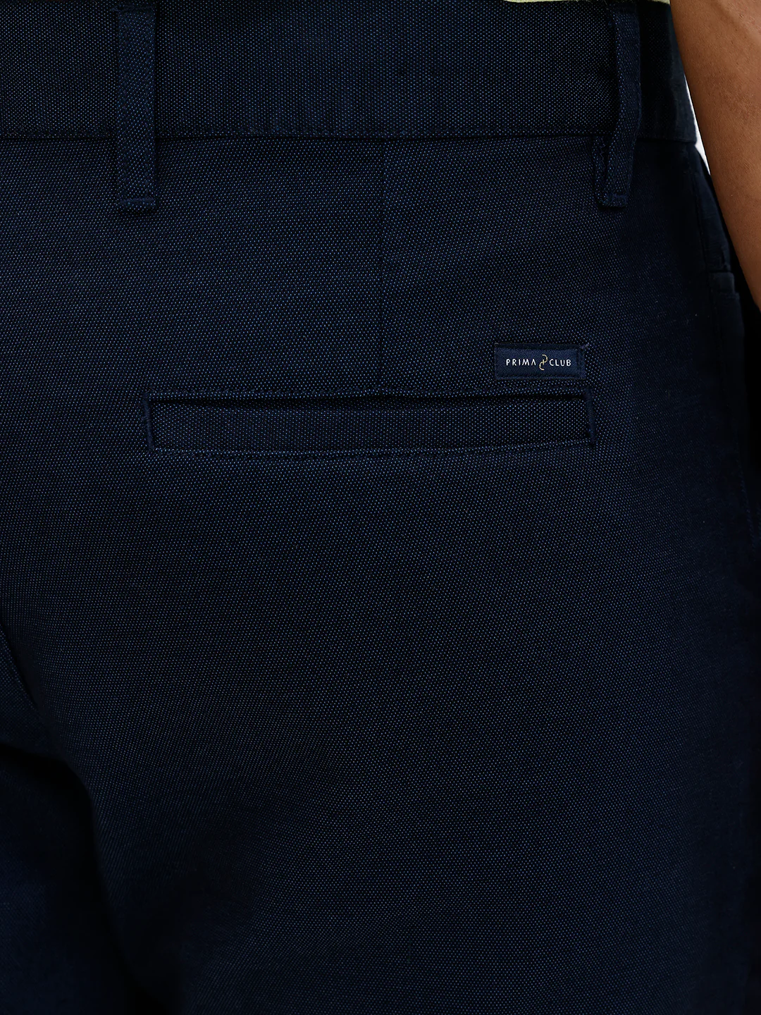 Cotton Lycra Smart Fit Dark Blue Stretch Pants - Image 5