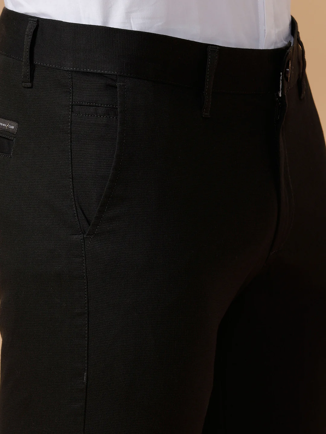 Cotton Lycra Smart Fit Dark Green Stretch Pants Zurich Plus - Image 4