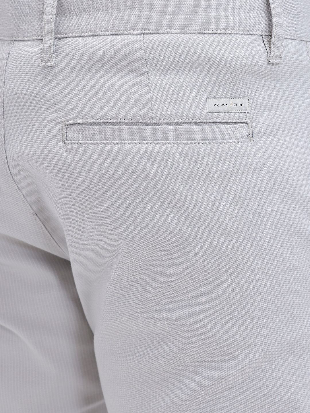 Cotton Lycra Smart Fit Grey Stretch Pants - Image 5