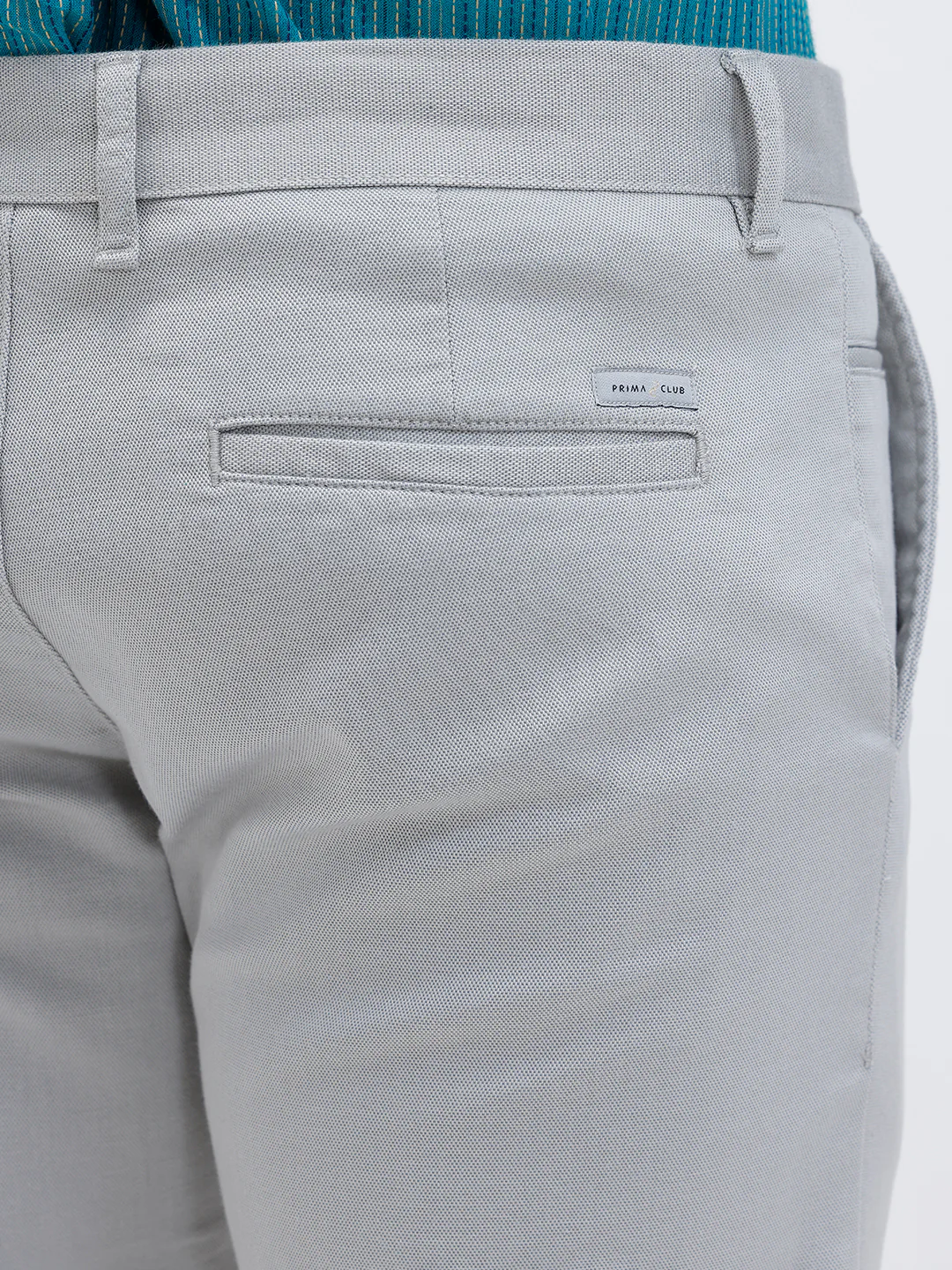 Cotton Lycra Smart Fit Grey Stretch Pants - Image 5