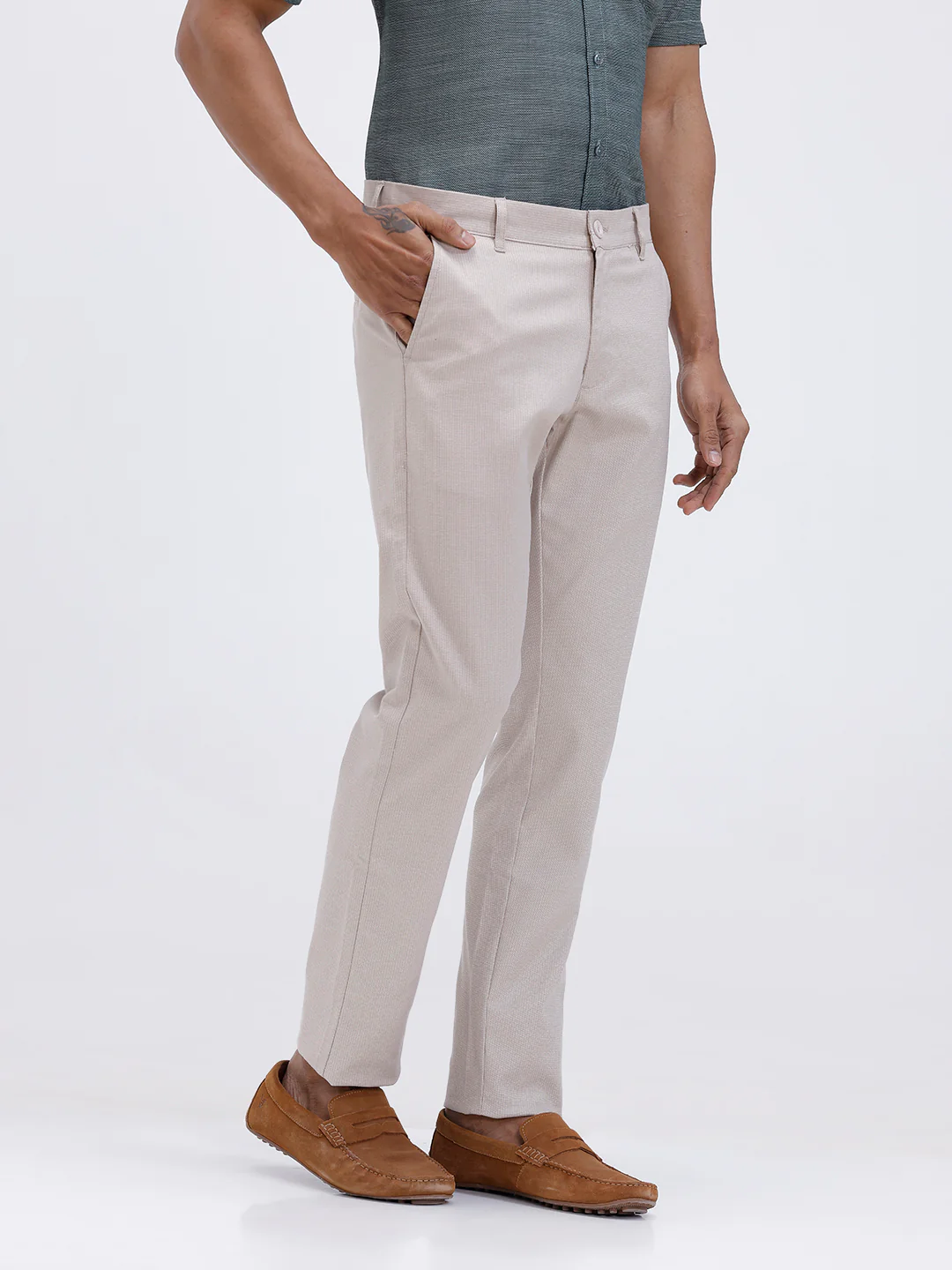Cotton Lycra Smart Fit Sandal Stretch Pants - Image 2