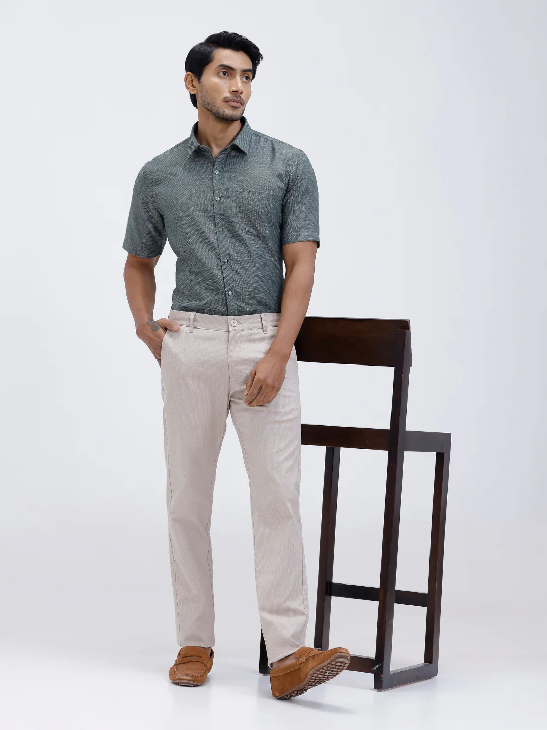 Cotton Lycra Smart Fit Sandal Stretch Pants - Image 6