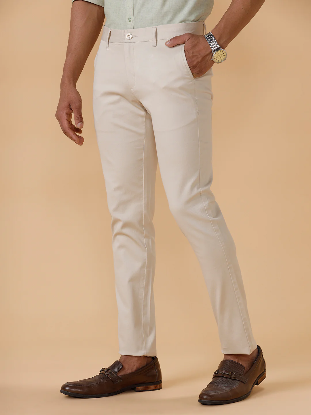 Cotton Lycra Smart Fit Sandal Stretch Pants Zurich Plus - Image 3