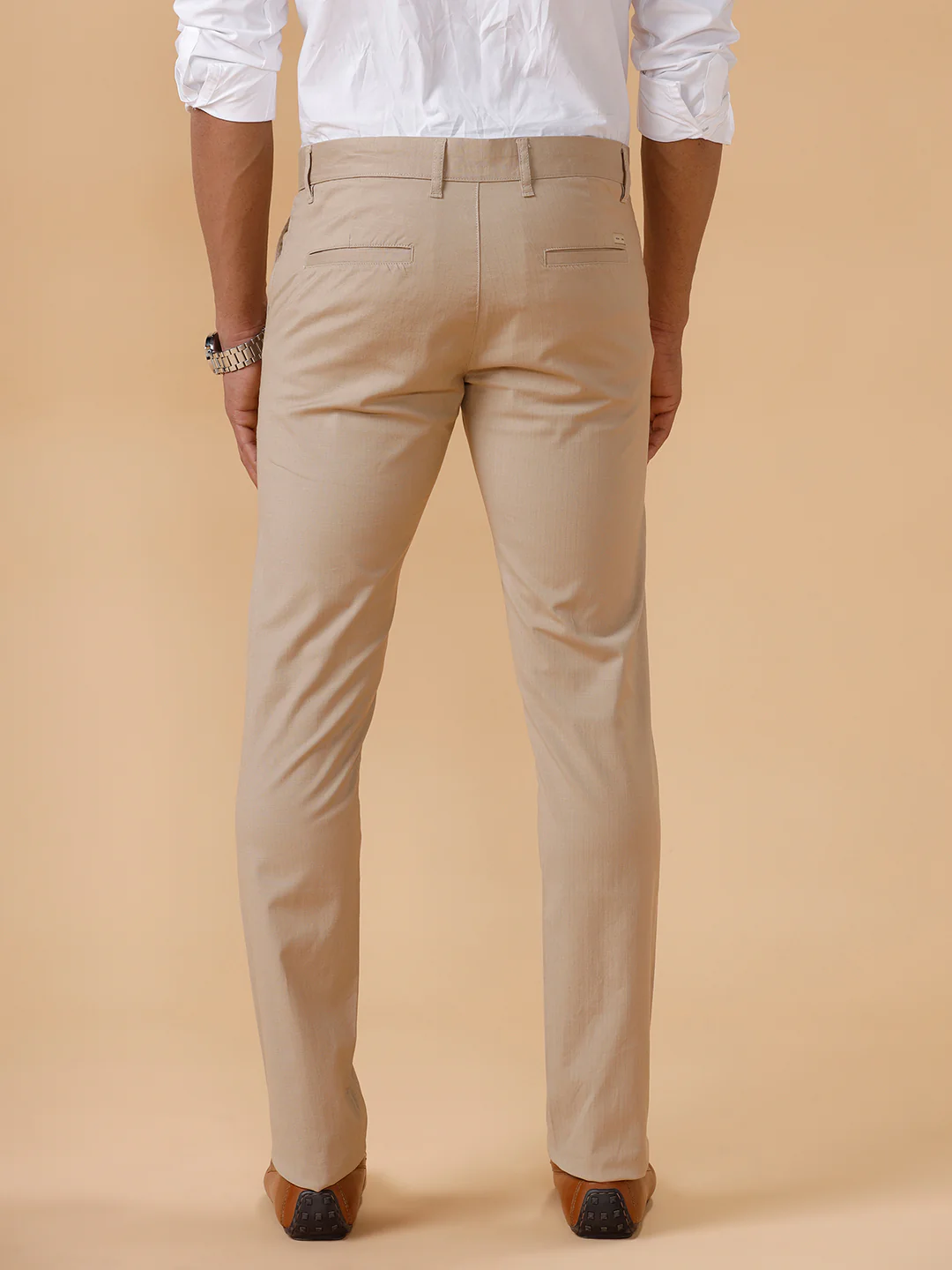 Cotton Lycra Smart Fit Stretch Pants Sandal Linox - Image 5