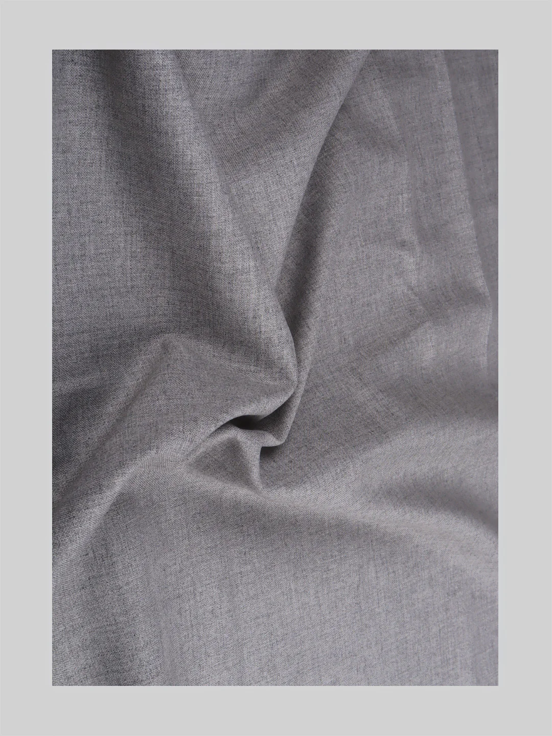 Cotton Plain Shirting & Suiting Set Uniform Grey Safari - Image 2