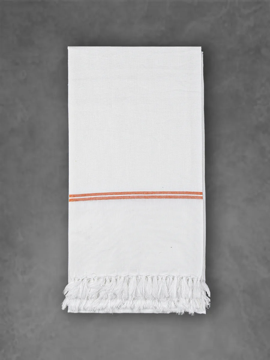 Cotton Premium Soft Feel White Bath Towel 1046  Pack of 3 - Image 2