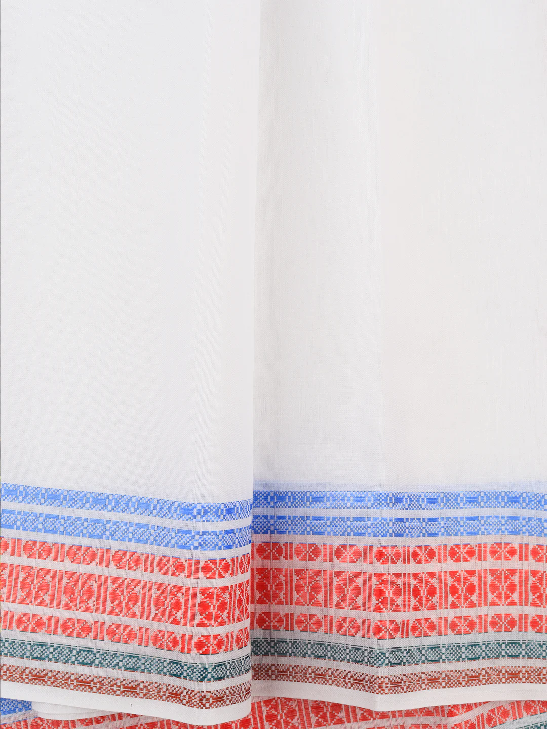 Cotton Red Fancy Border Panchakacham with Angavasthram Srirasthu(9+5) SR60 - Image 6