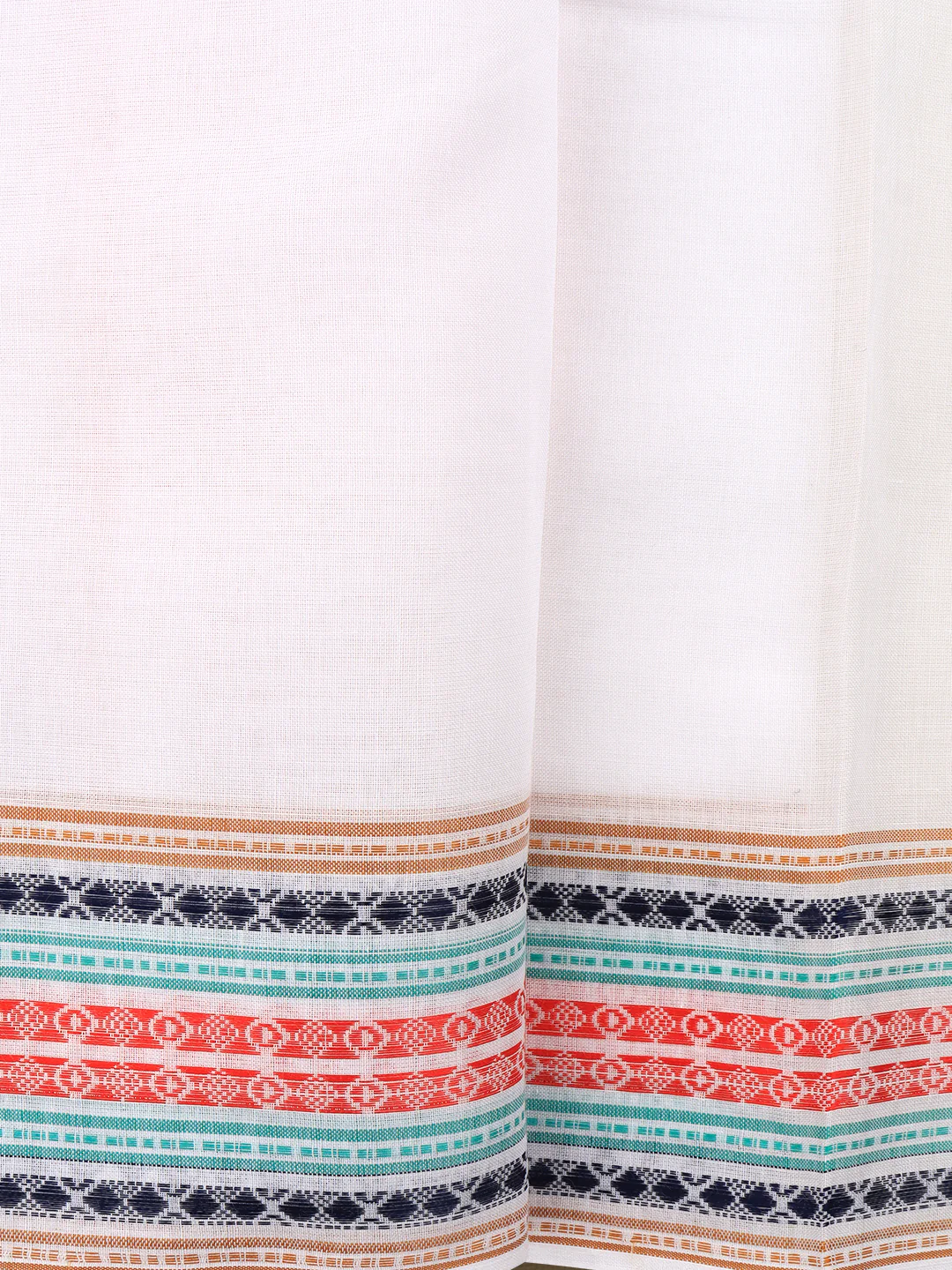 Cotton Red Fancy Border Panchakacham with Angavasthram Srirasthu(9+5) SR62 - Image 4