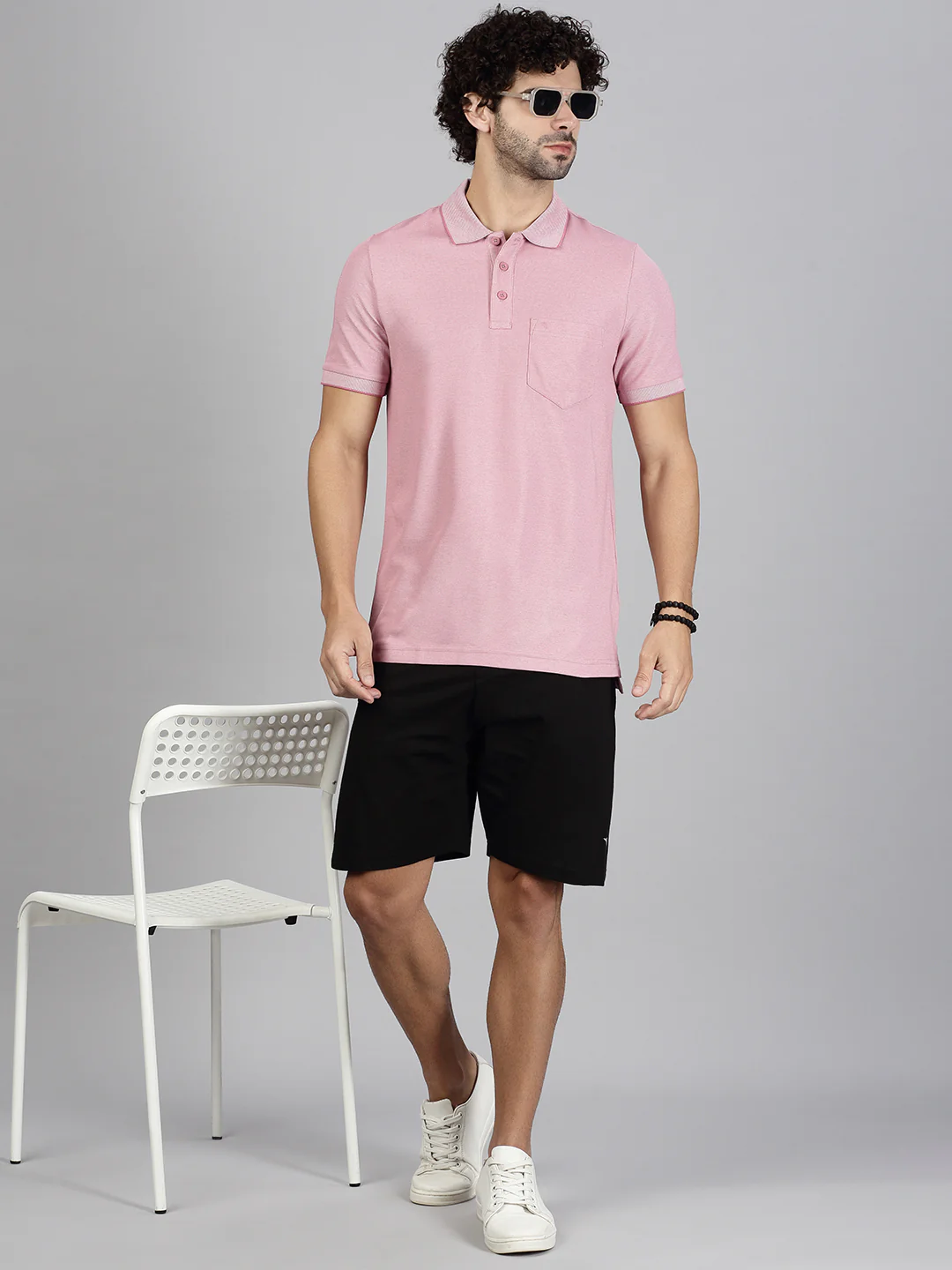 Cotton Rich Beige & Heather Rose Expert Polo Tshirt Combos - Image 9
