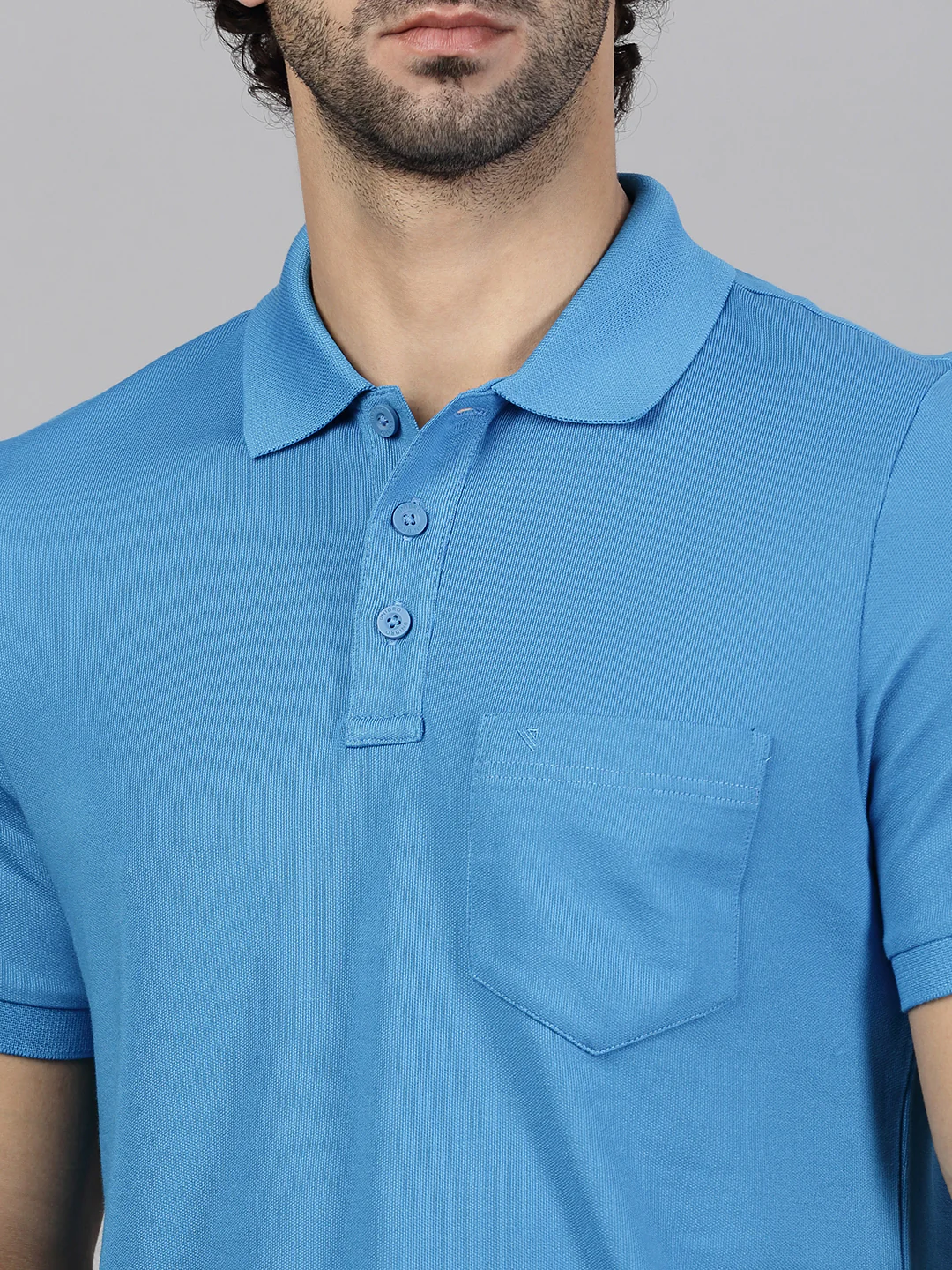 Cotton Rich Blue & Beige Expert Polo Tshirt Combos - Image 10