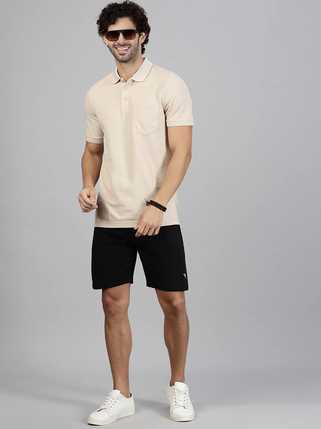 Cotton Rich Blue & Beige Expert Polo Tshirt Combos - Image 7