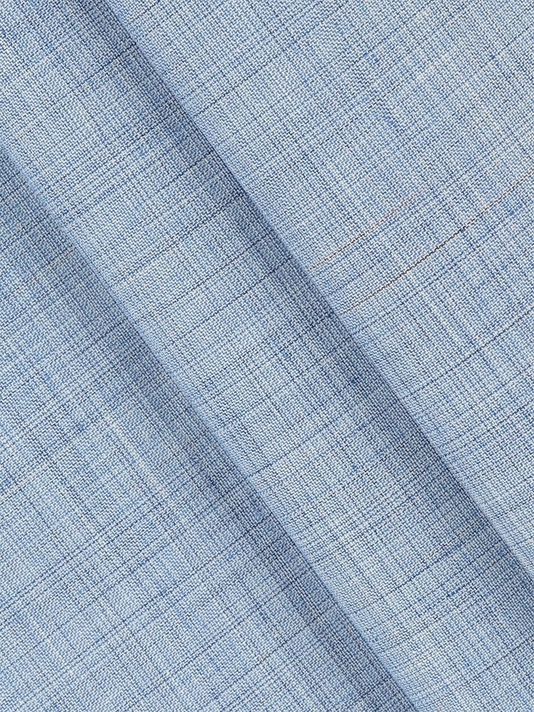 Cotton Rich Blue Plain Shirt Fabric Infinity - Image 2