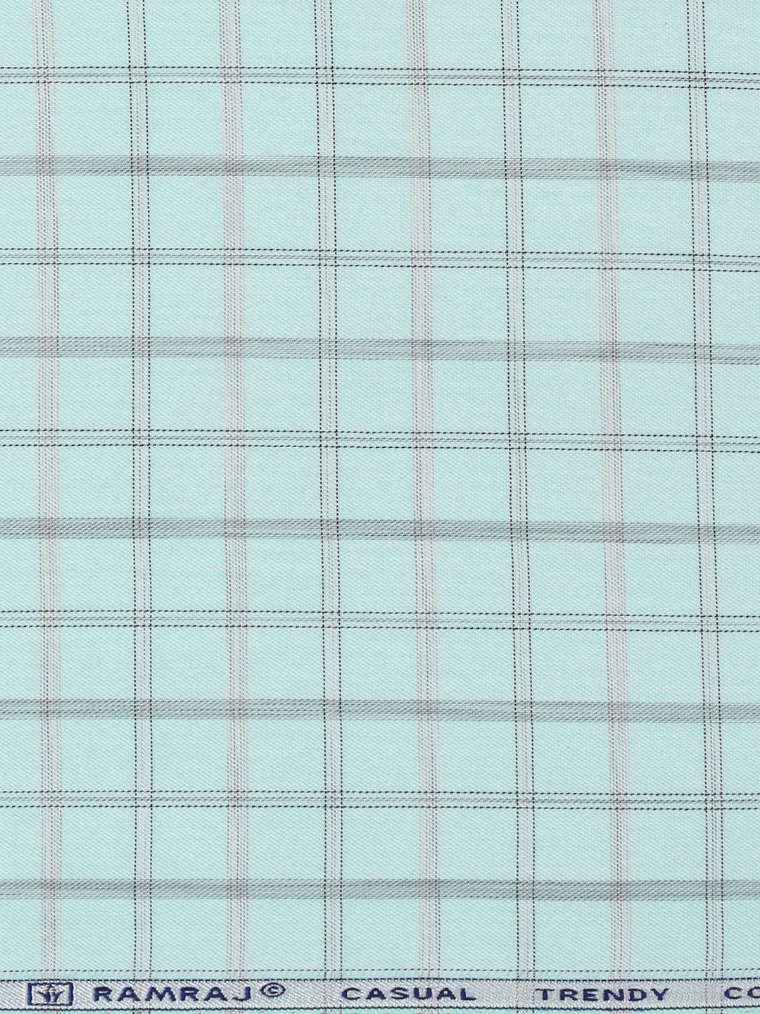Cotton Rich Checked Green Shirt Fabric High Style - Image 2