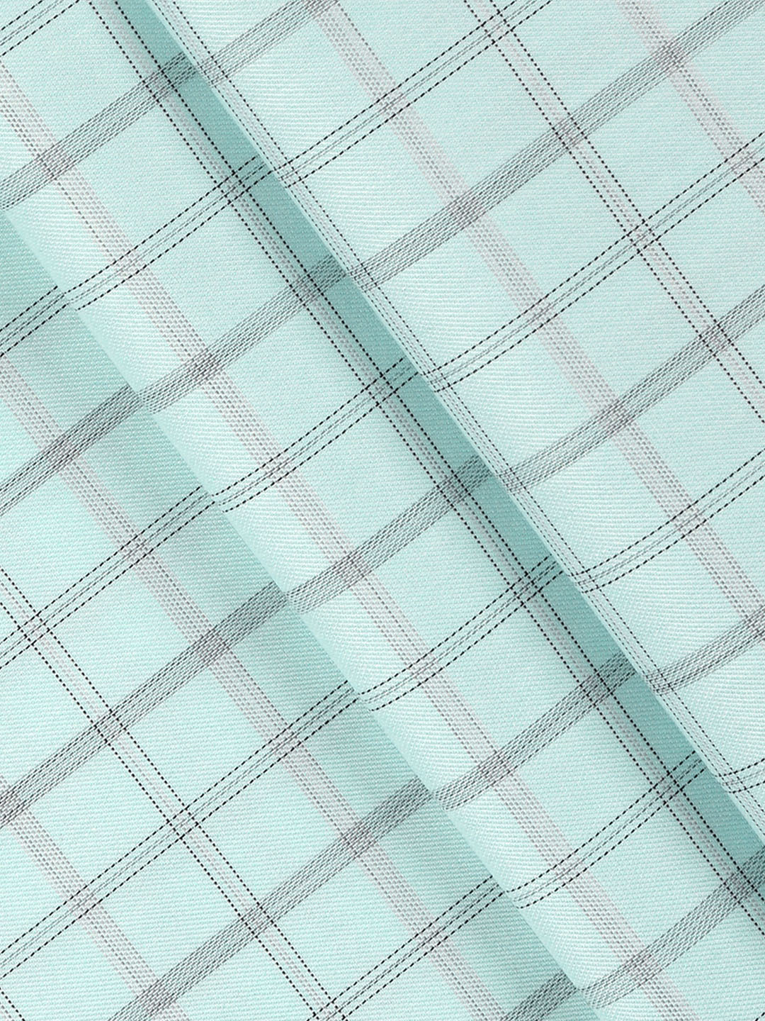 Cotton Rich Checked Green Shirt Fabric High Style - Image 3