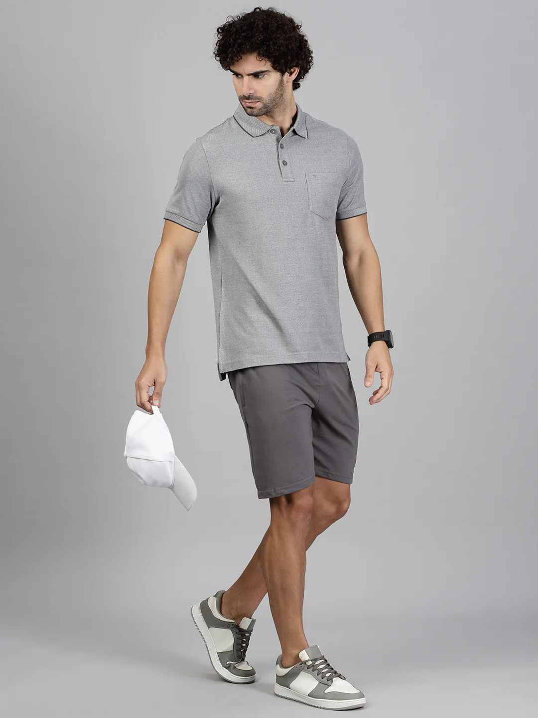 Cotton Rich Grey & Grape Expert Polo Tshirt Combos - Image 4
