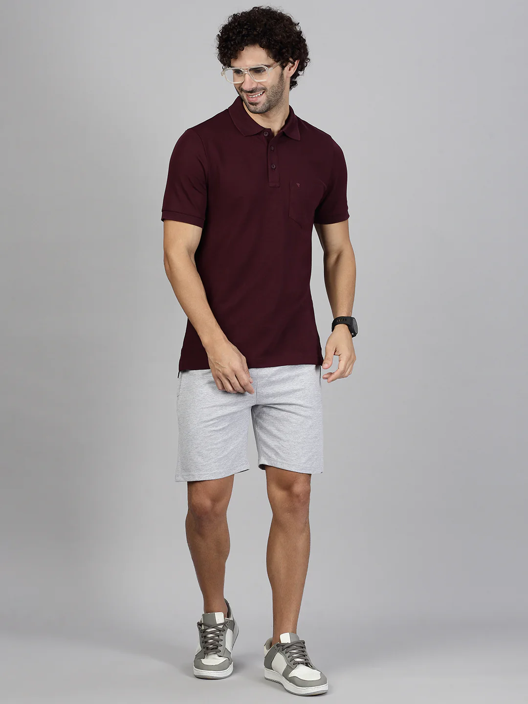 Cotton Rich Grey & Grape Expert Polo Tshirt Combos - Image 5