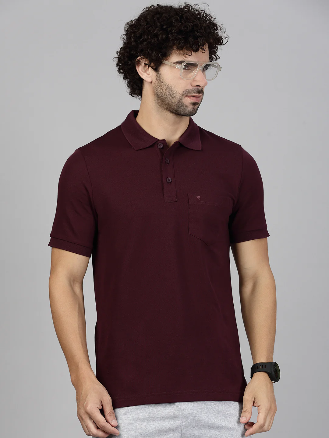 Cotton Rich Grey & Grape Expert Polo Tshirt Combos - Image 7