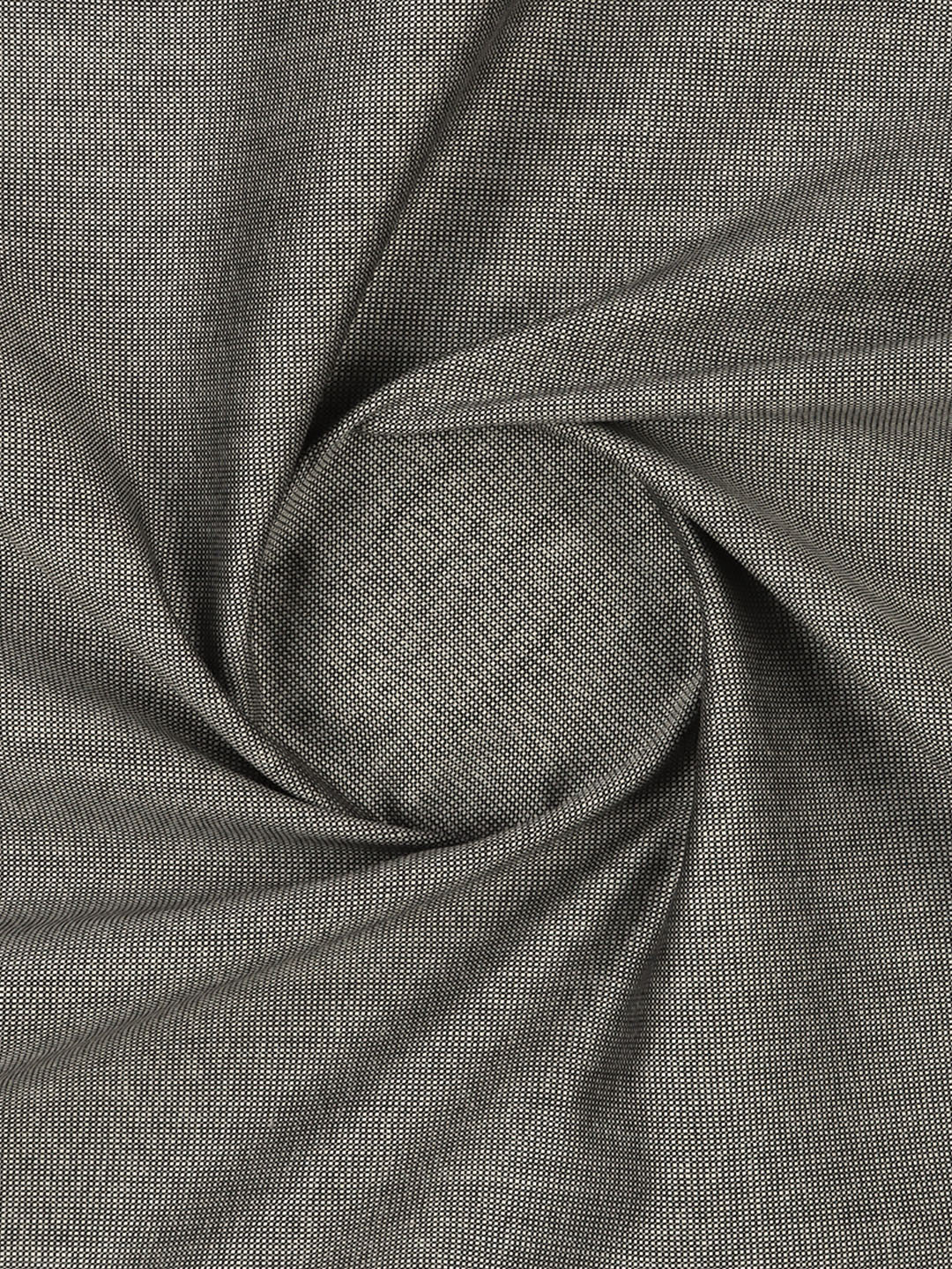 Cotton Rich Grey Plain Shirt Fabric Hi-Tech