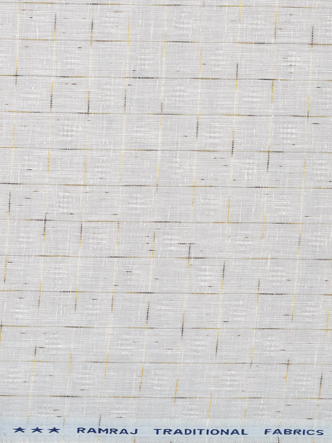Cotton Rich Grey Self Design Shirt Fabric Infinity - Image 3
