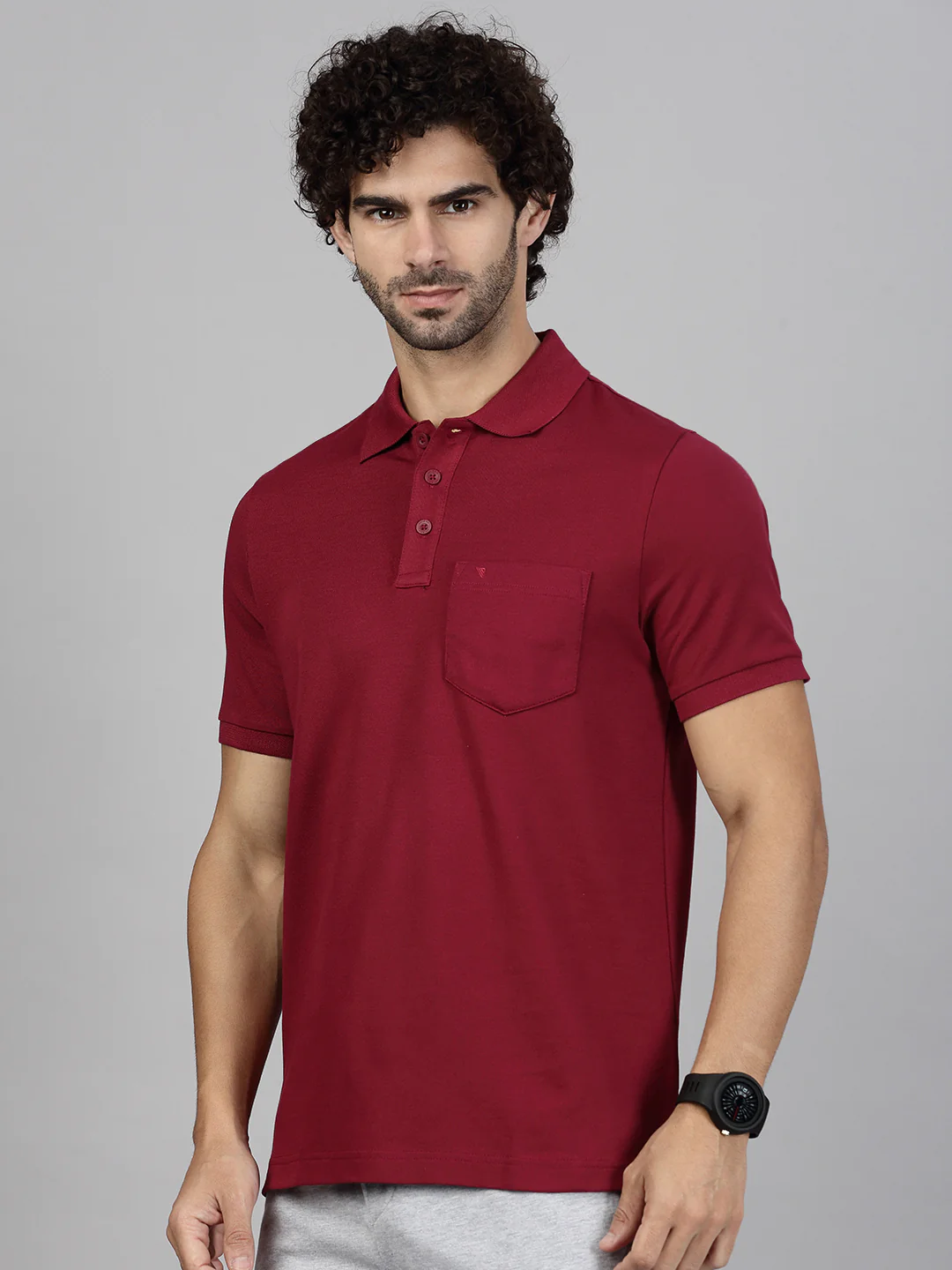 Cotton Rich Maroon & Blue Expert Polo Tshirt Combos - Image 4