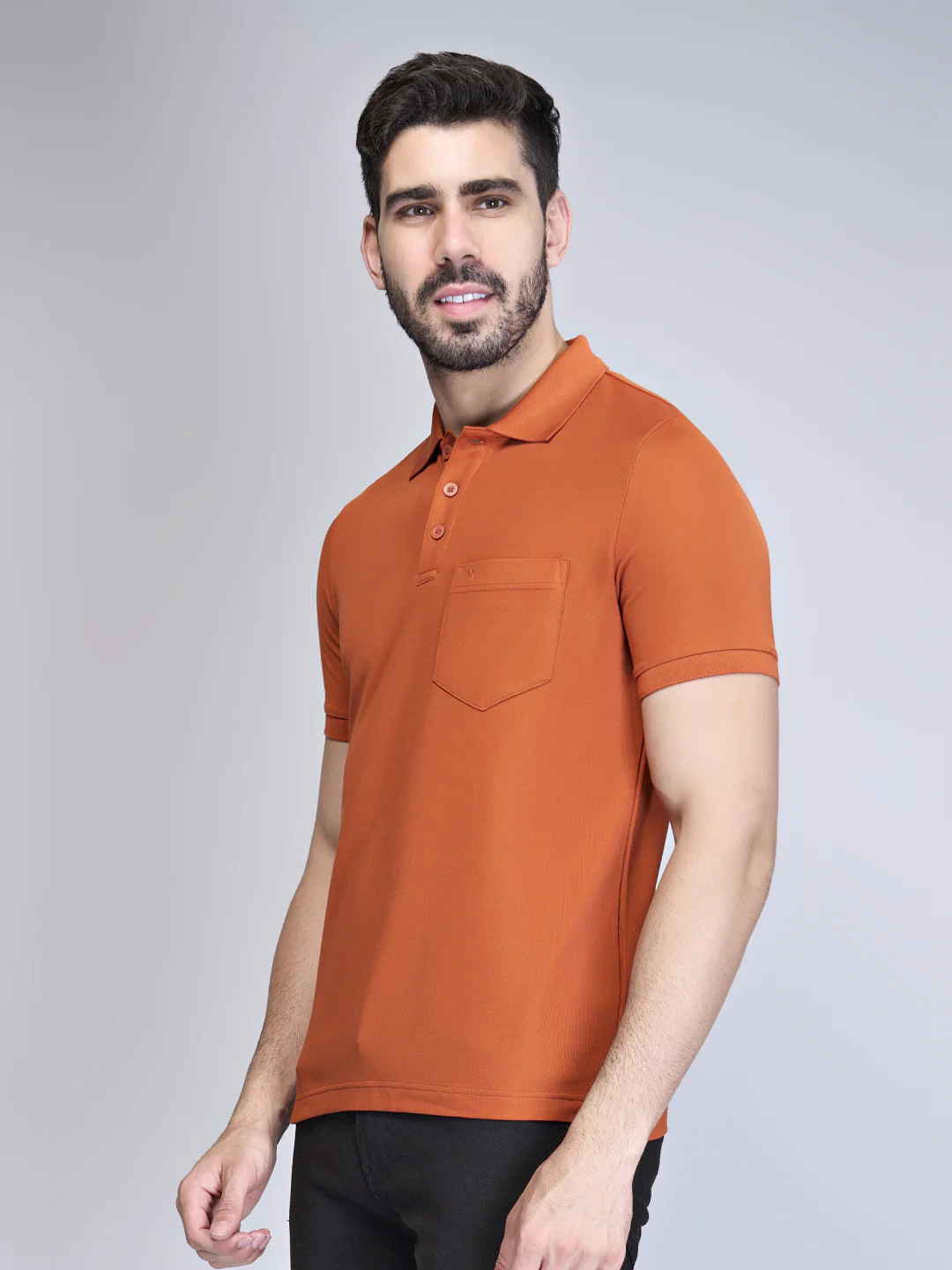 Cotton Rich Orange & Silver Berry Expert Polo Tshirt Combos - Image 11