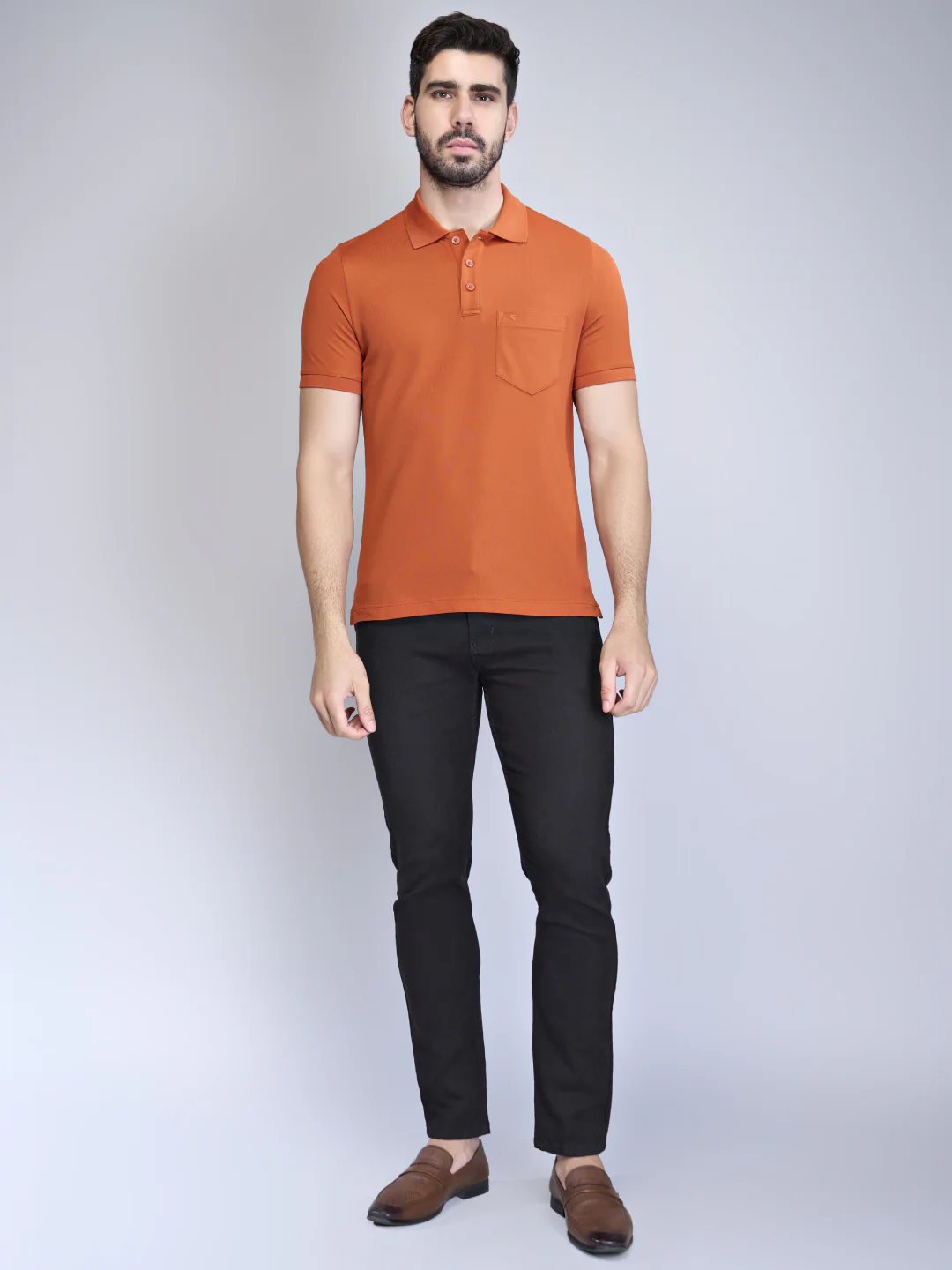 Cotton Rich Orange & Silver Berry Expert Polo Tshirt Combos - Image 3