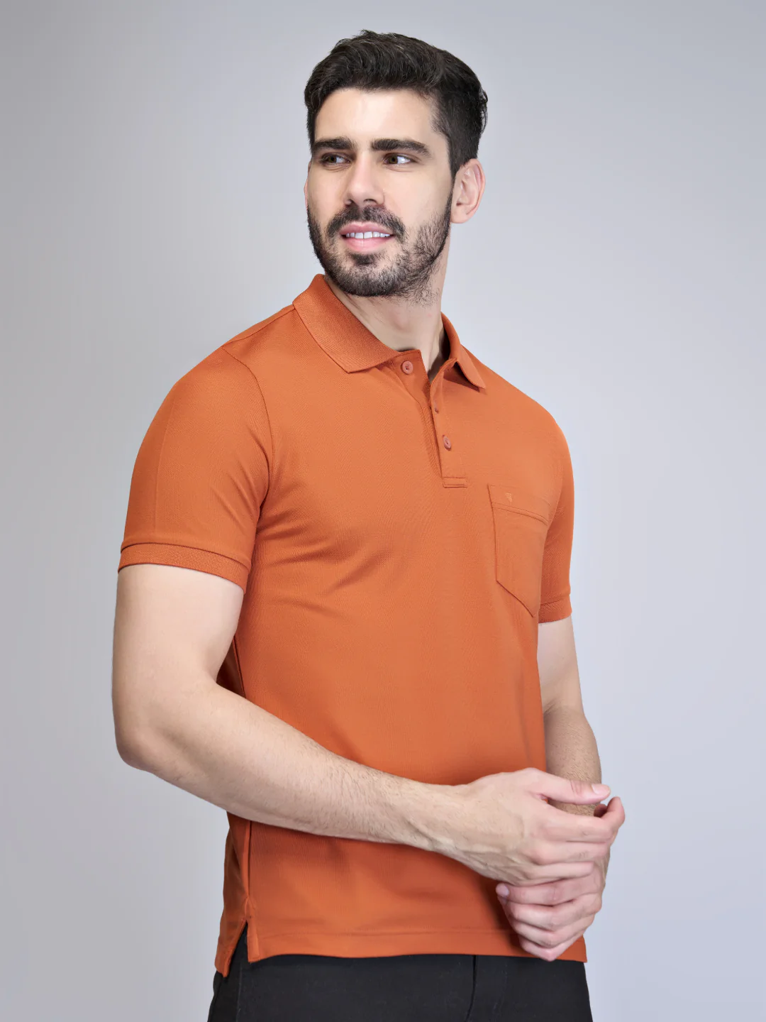 Cotton Rich Orange & Silver Berry Expert Polo Tshirt Combos - Image 9