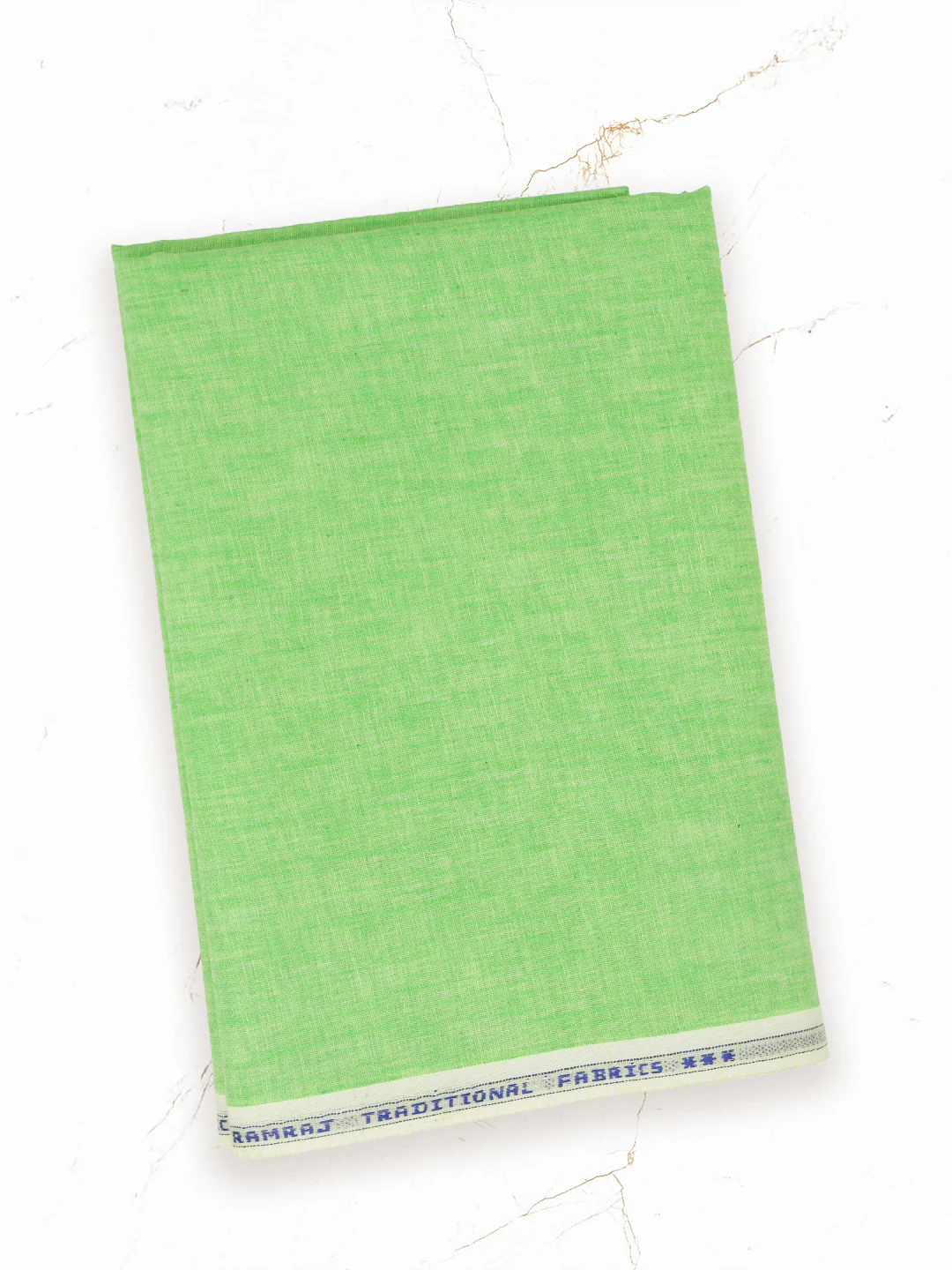 Cotton Rich Parrot Green Plain Shirt Fabric Infinity - Image 4