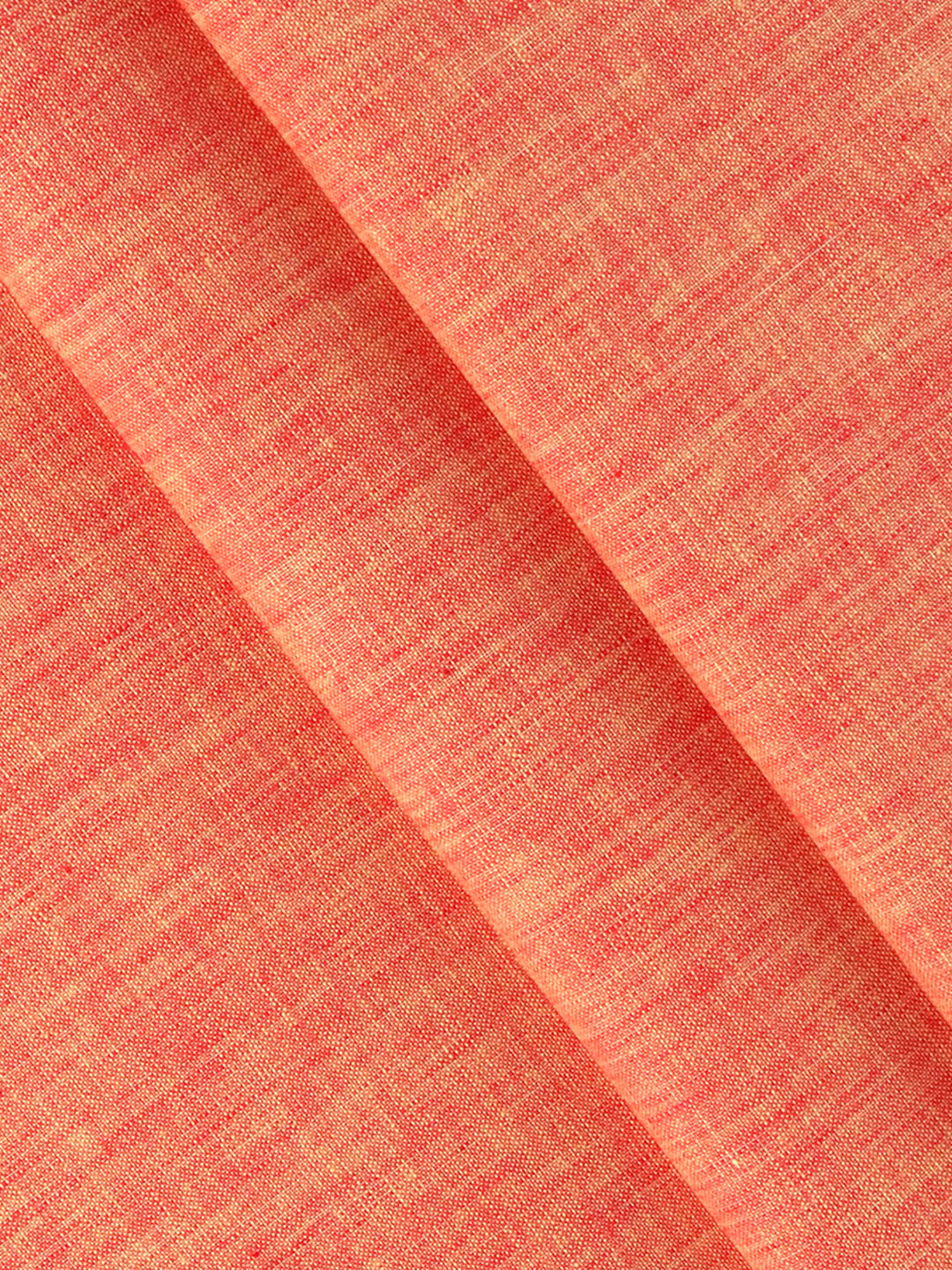 Cotton Rich Pinkish Orange Plain Shirt Fabric Infinity - Image 2