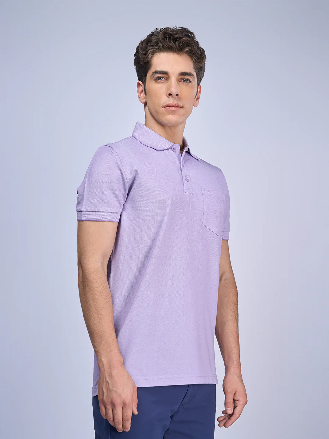 Cotton Rich Pique Polo Burnt Purple