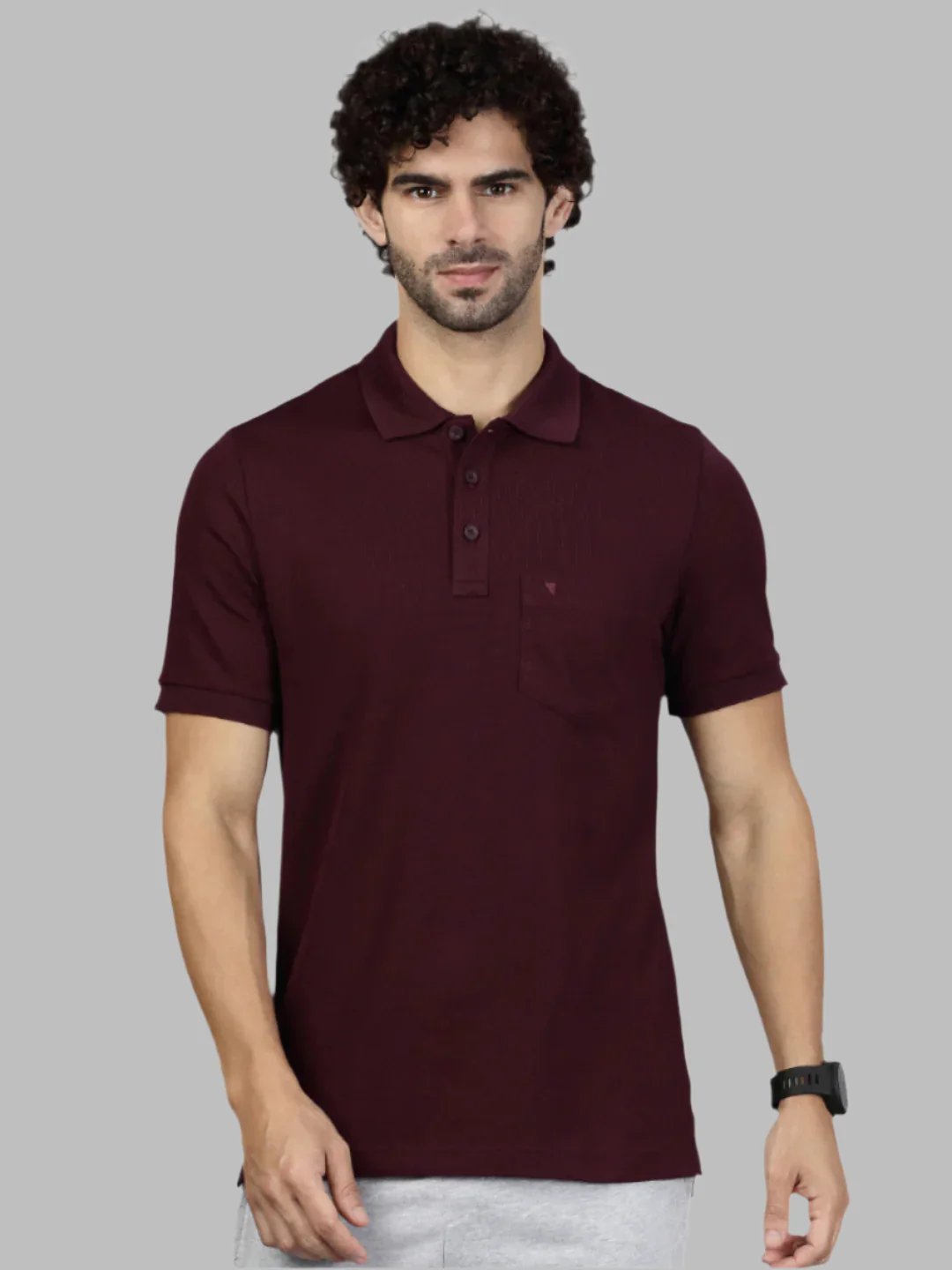 Cotton Rich Pique Polo Grape - Image 2