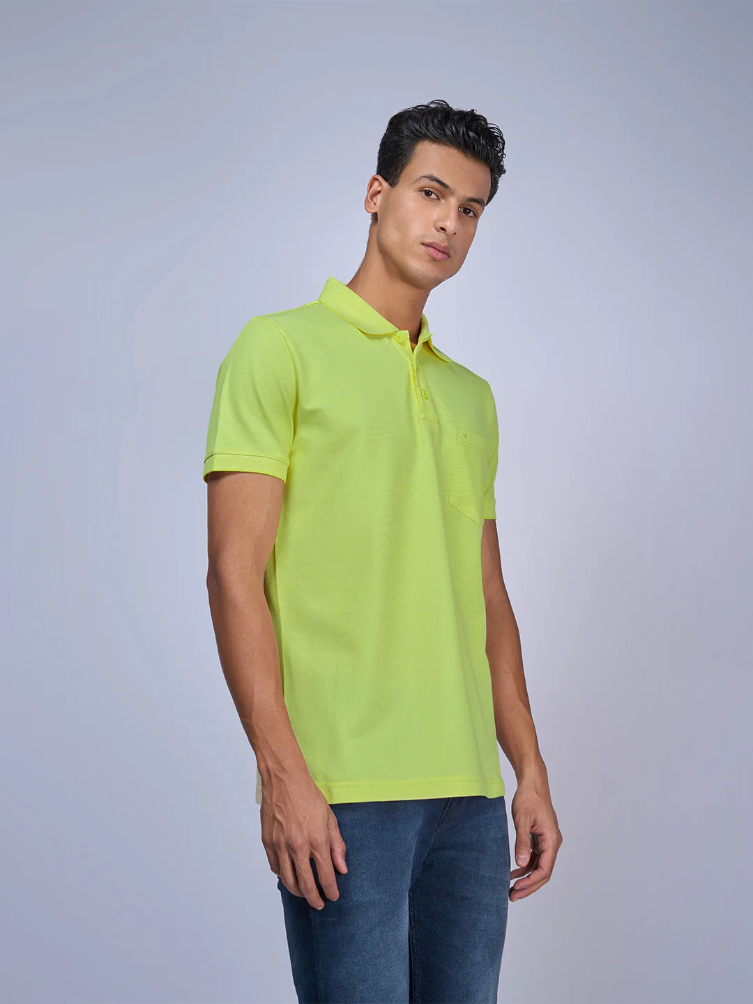 Cotton Rich Pique Polo Green