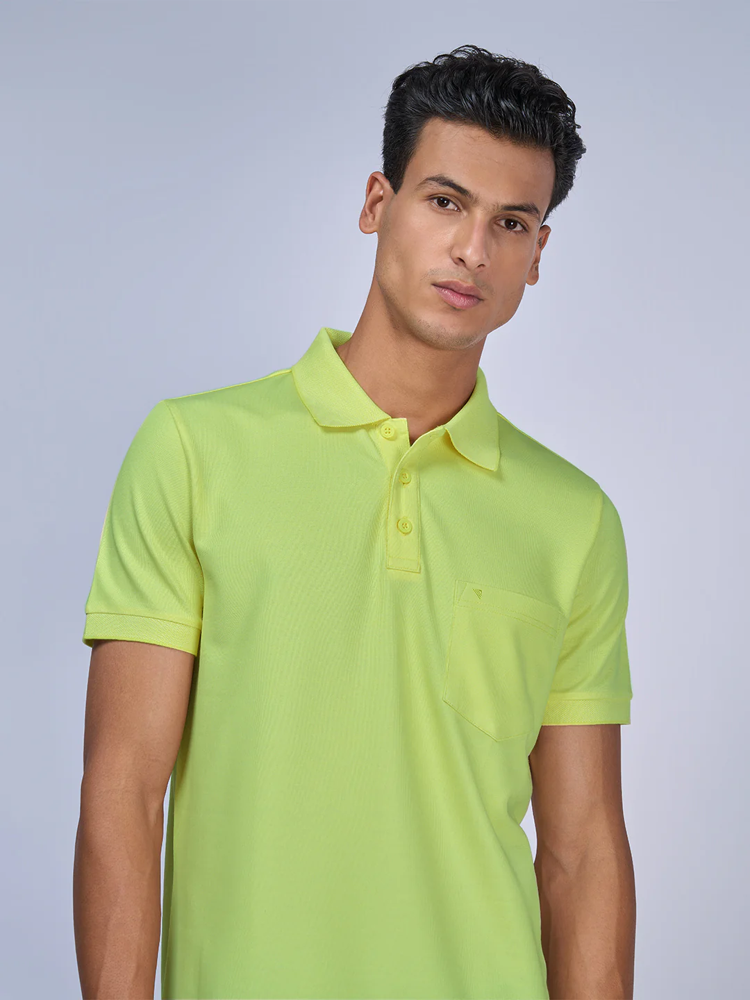 Cotton Rich Pique Polo Green - Image 6