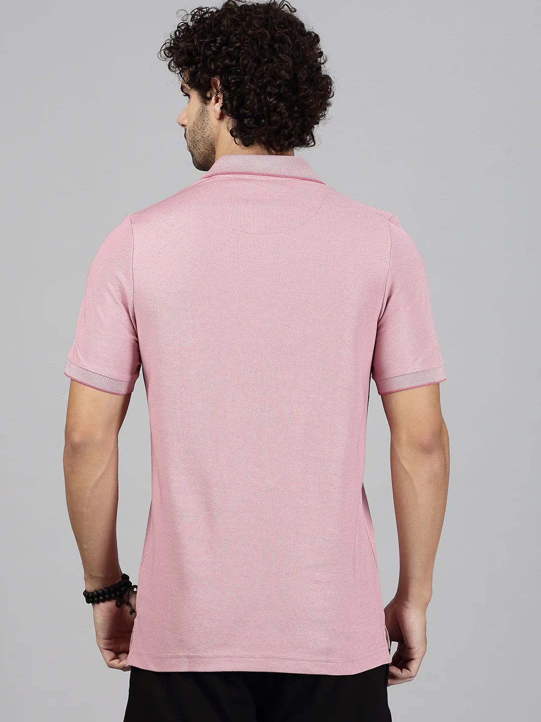 Cotton Rich Pique Polo Heather Rose - Image 4