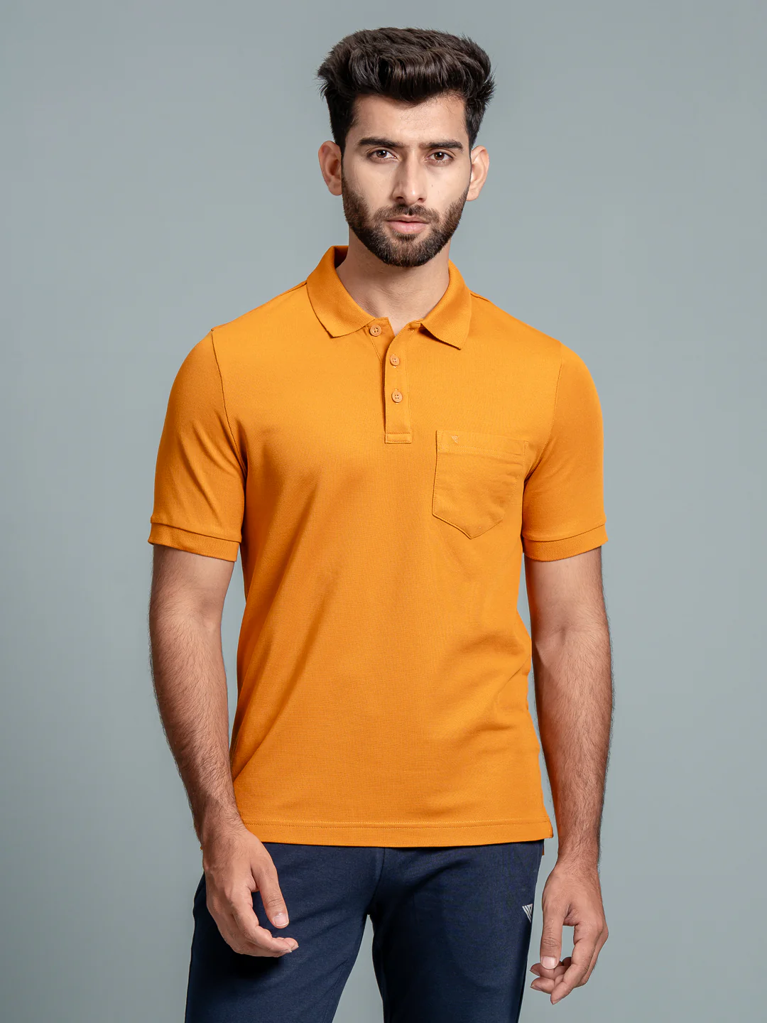 Cotton Rich Pique Polo Mustard