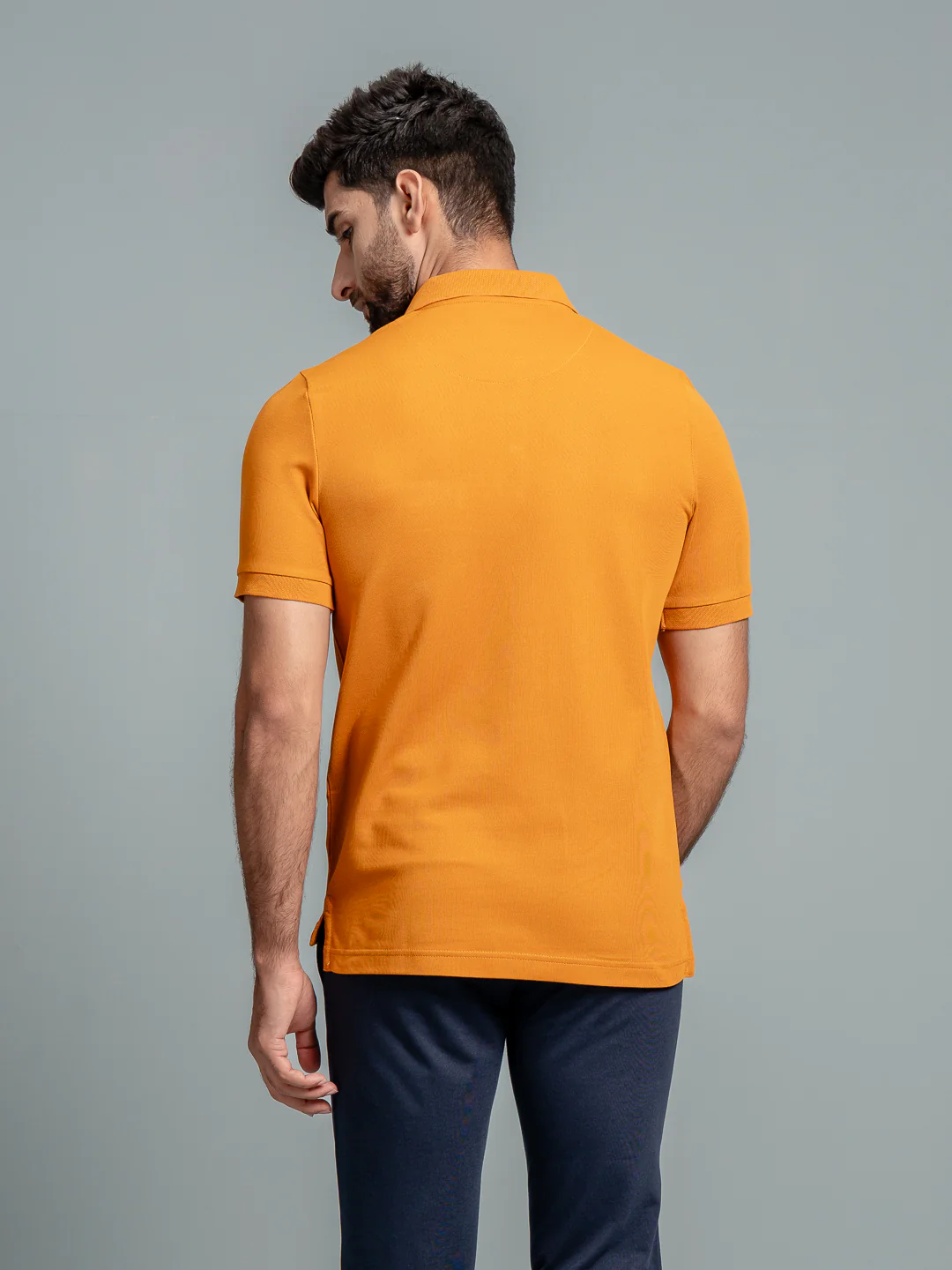 Cotton Rich Pique Polo Mustard - Image 4