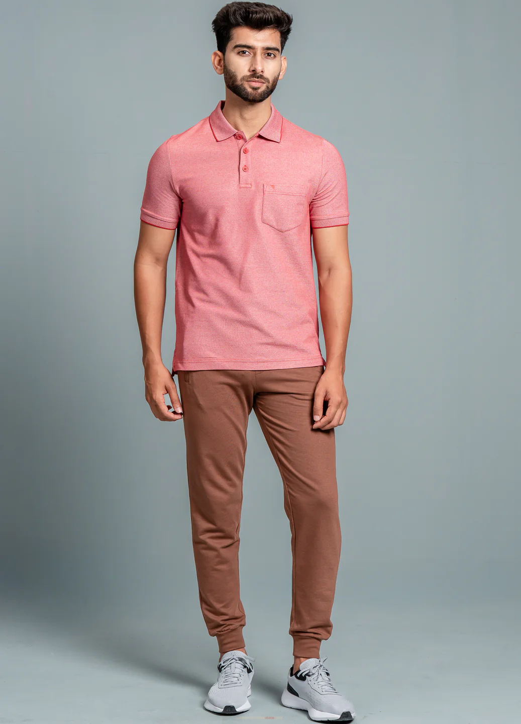 Cotton Rich Pique Polo Red - Image 2