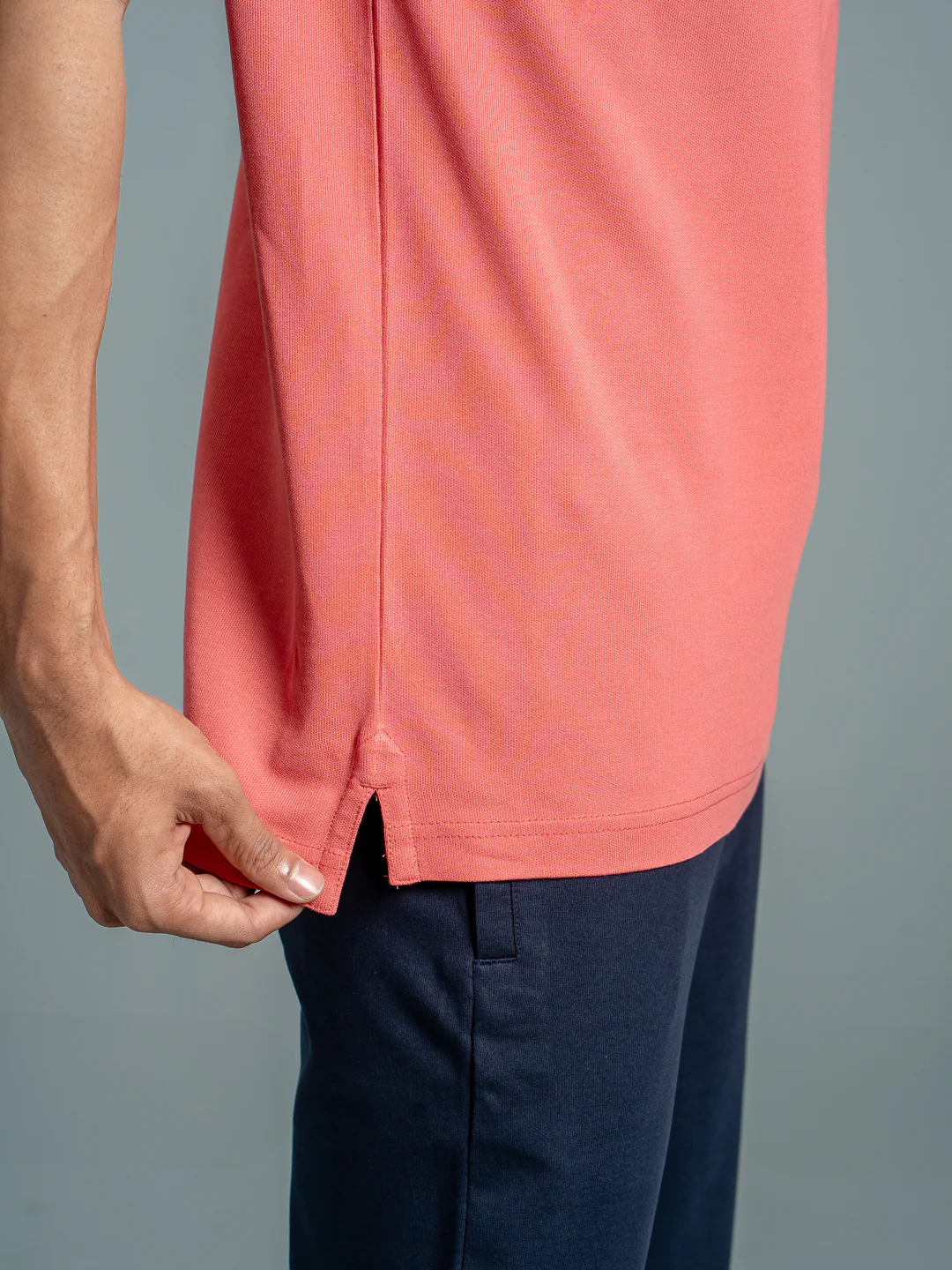 Cotton Rich Pique Polo Red - Image 4