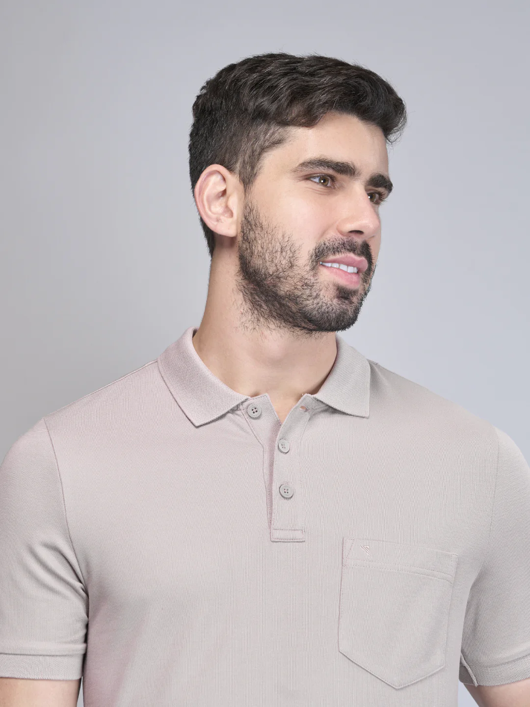 Cotton Rich Pique Polo Silver Berry - Image 2