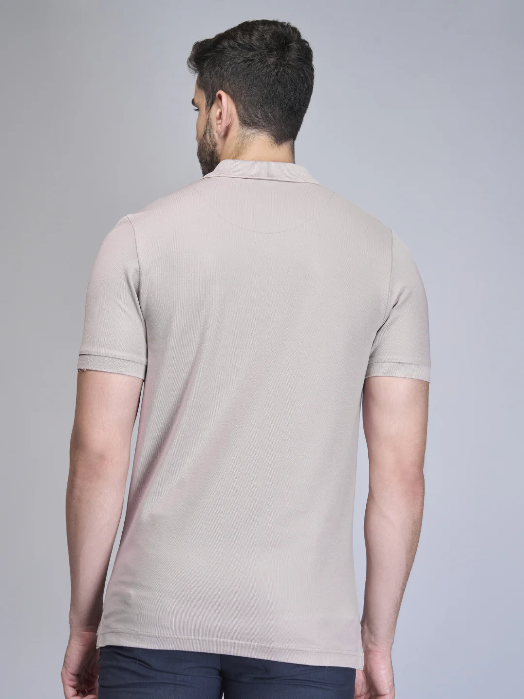 Cotton Rich Pique Polo Silver Berry - Image 3