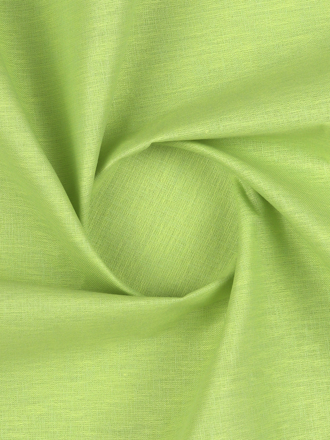 Cotton Rich Plain Shirt Fabric Green High Style