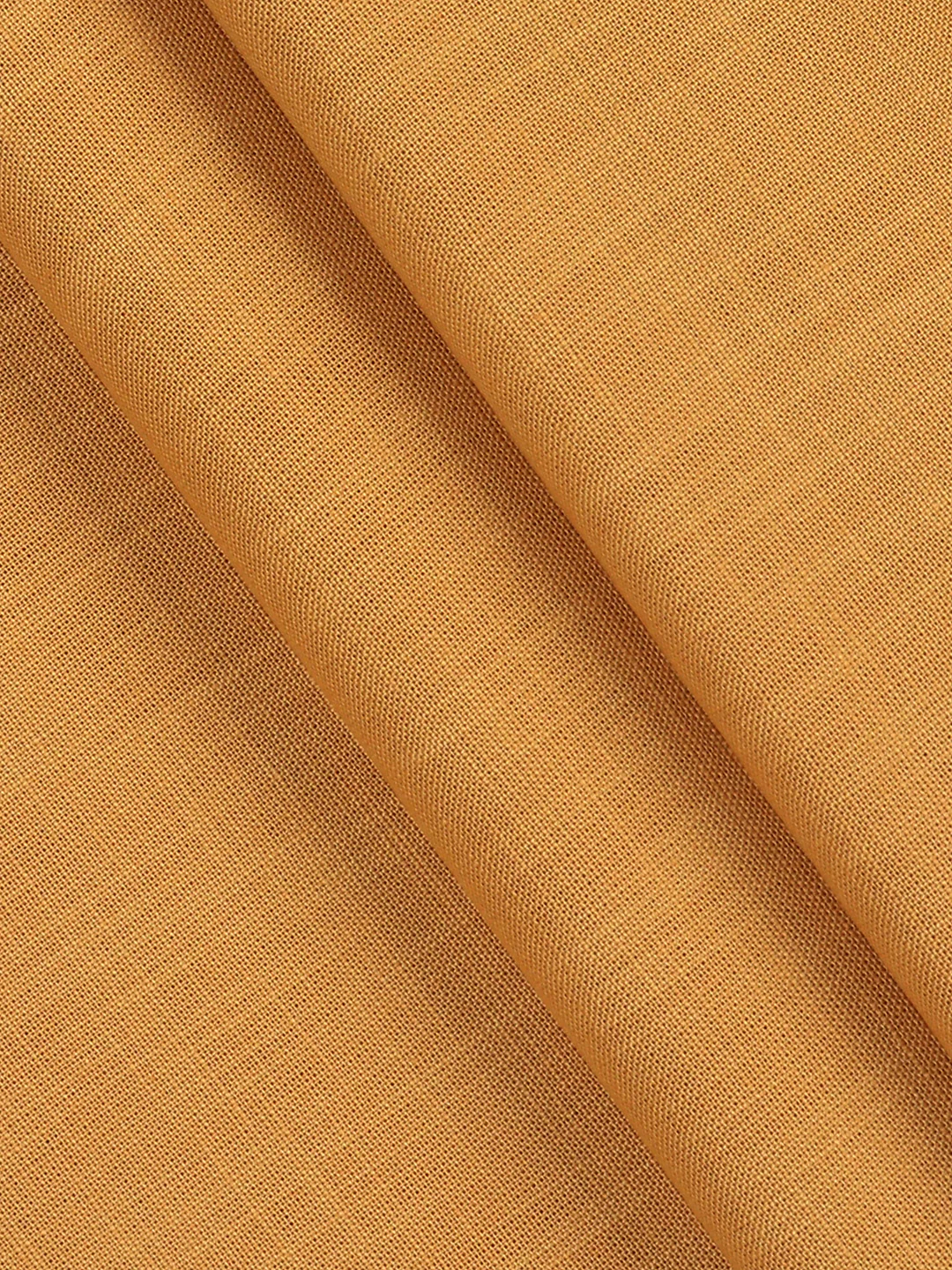 Cotton Rich Plain Shirt Fabric Mustard Hi-Tech - Image 2