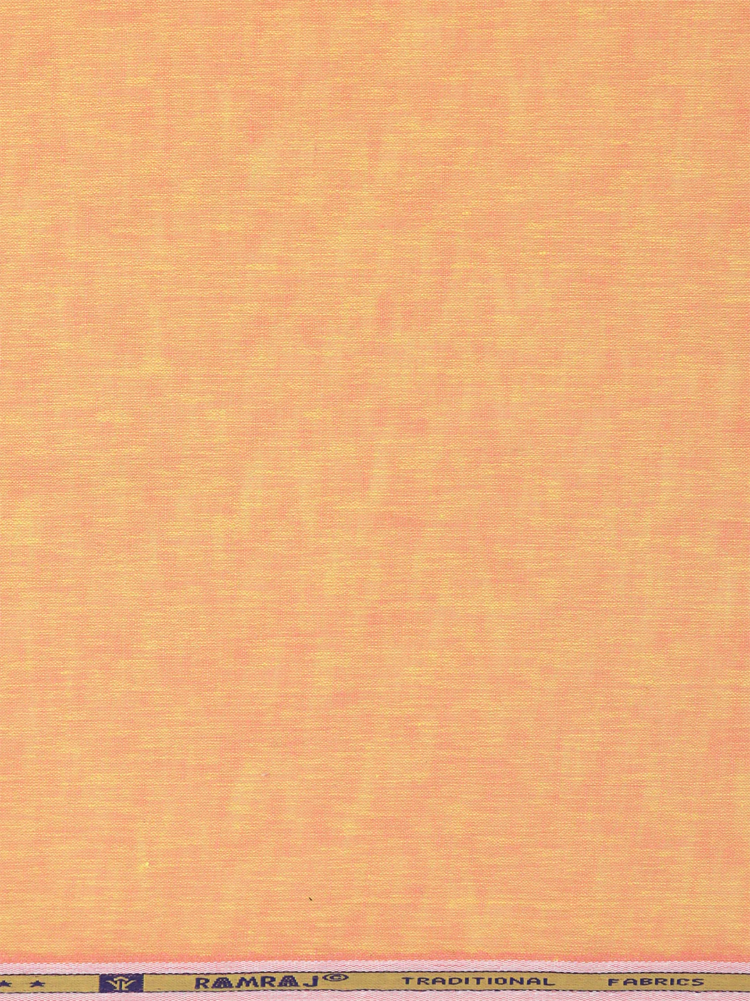 Cotton Rich Plain Shirt Fabric Orange High Style - Image 3