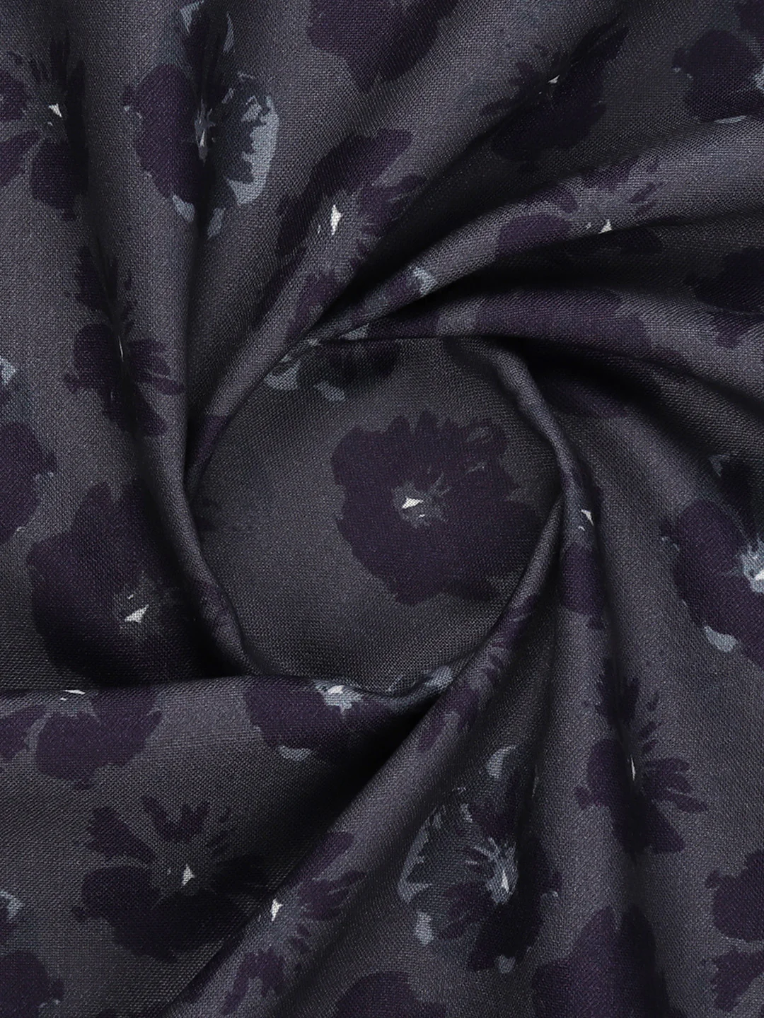 Cotton Rich Printed Shirt Fabric Grey Galaxy Art