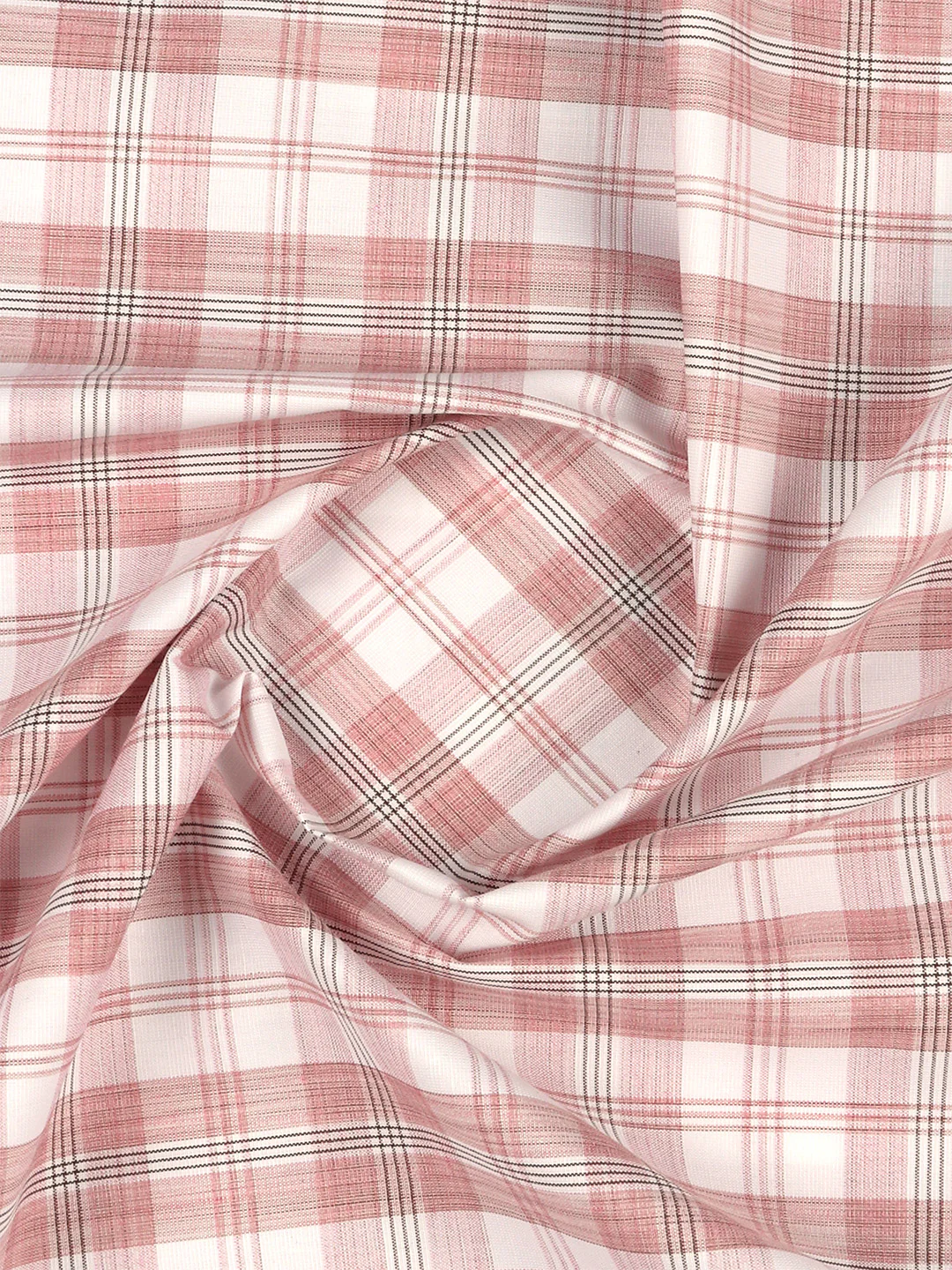 Cotton Rich Purple Checked Shirt Fabric Infinity Bit